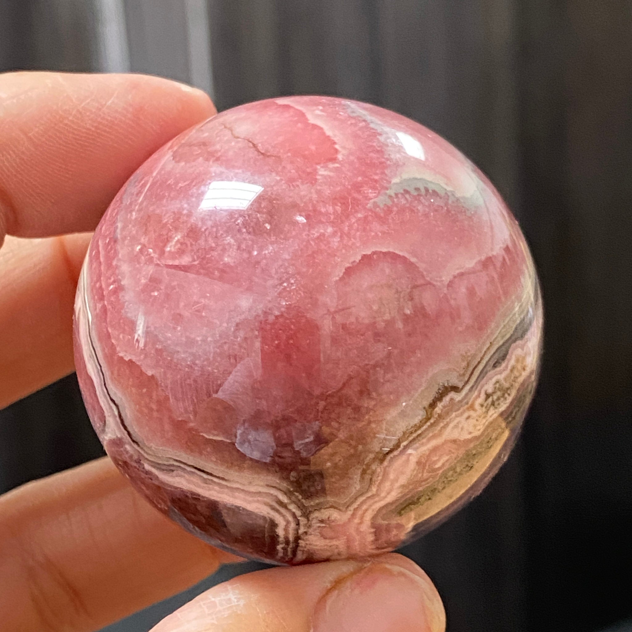 Rhodochrosite Sphere