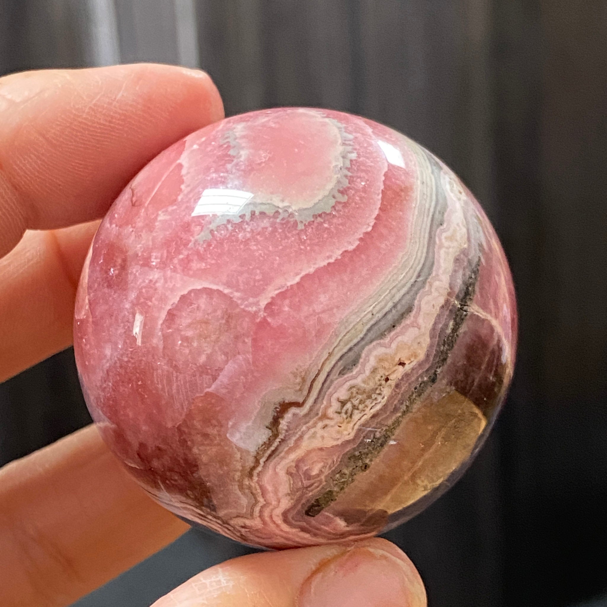 Rhodochrosite Sphere