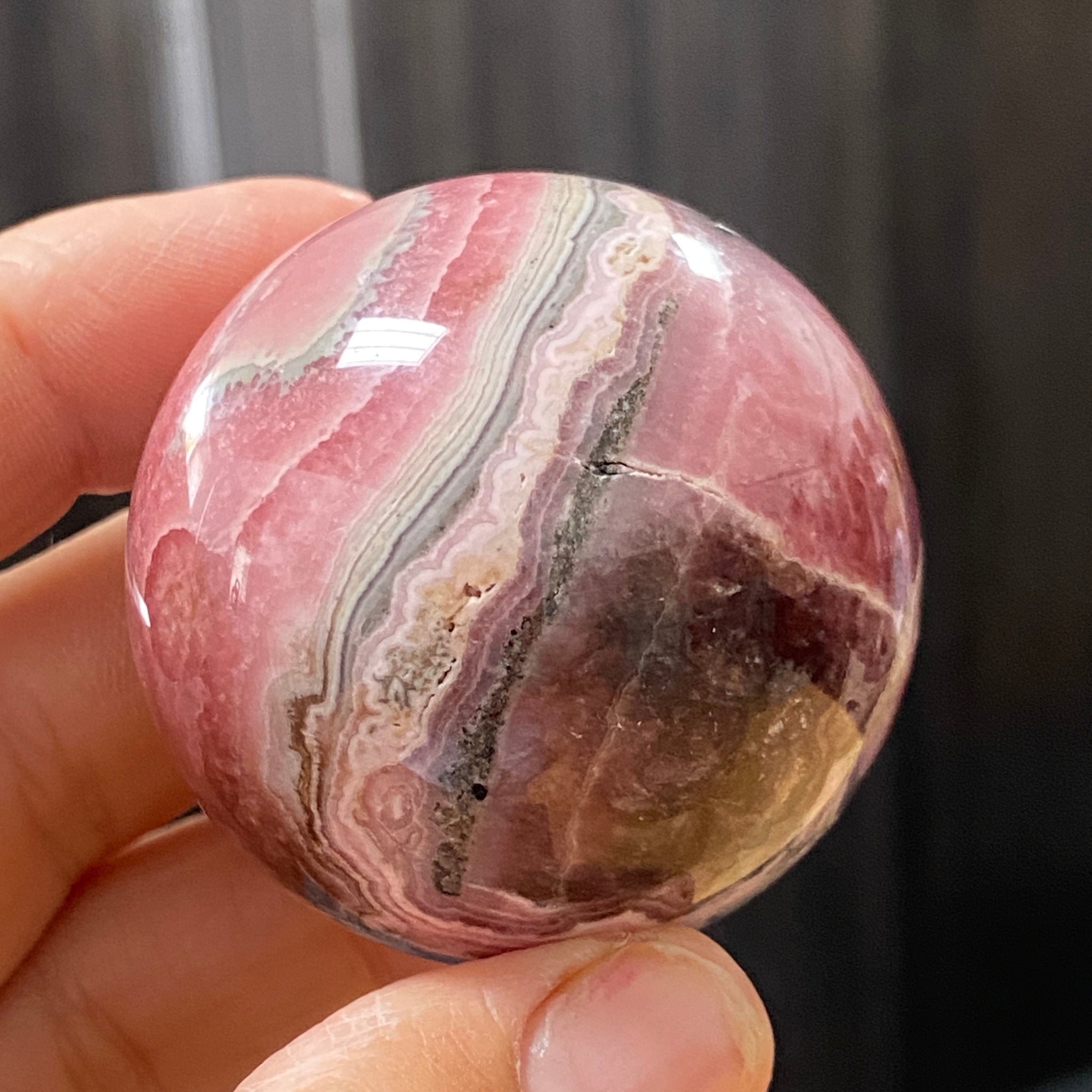 Rhodochrosite Sphere