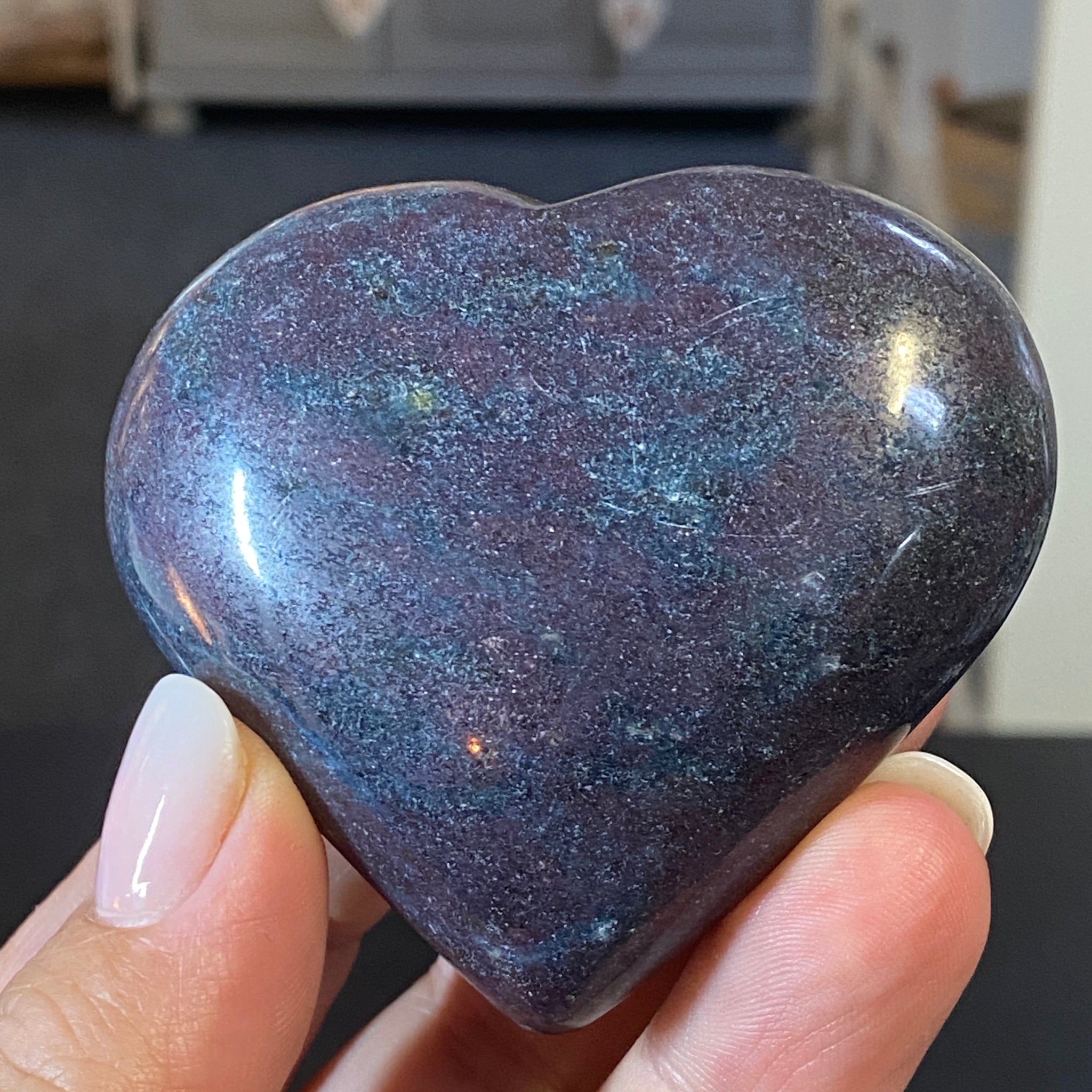 Ruby and Kyanite Heart