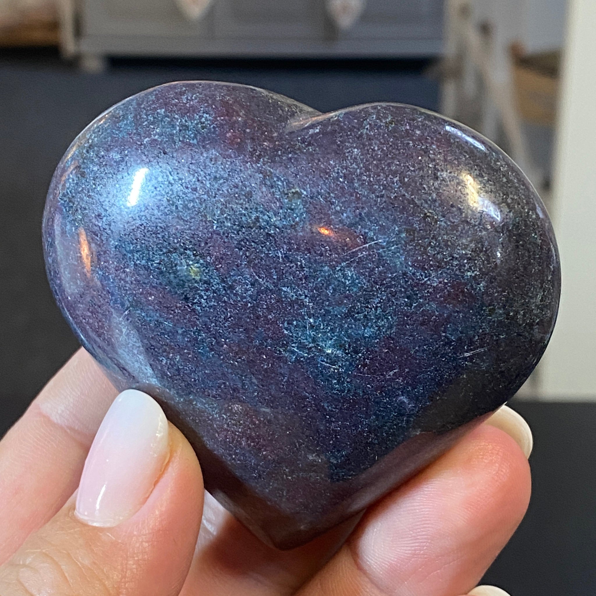 Ruby and Kyanite Heart