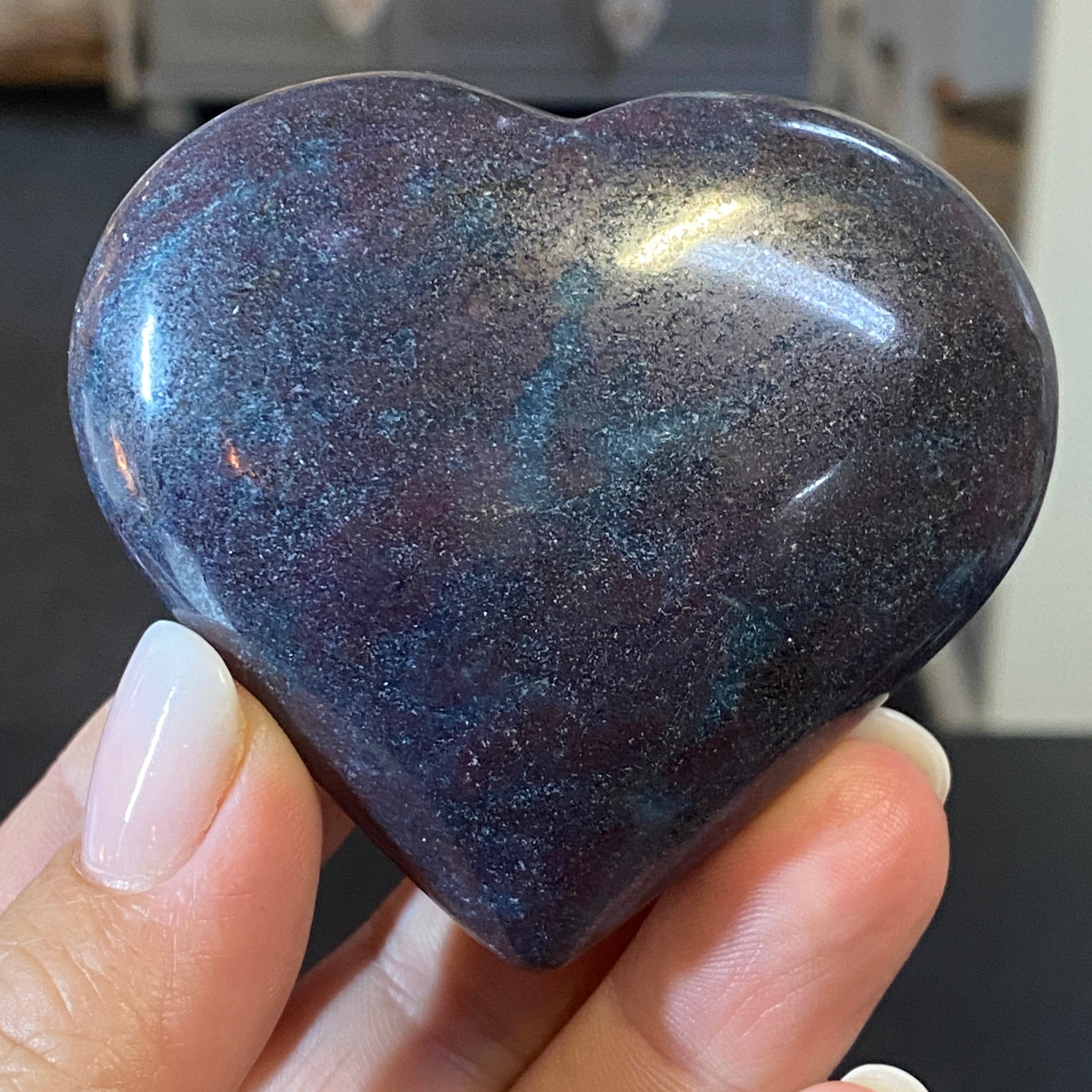 Ruby and Kyanite Heart