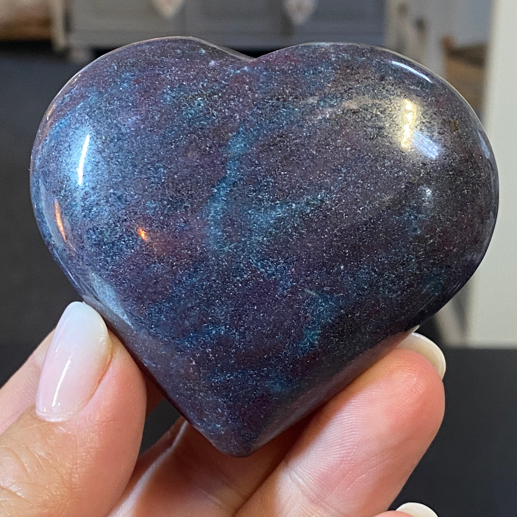 Ruby and Kyanite Heart