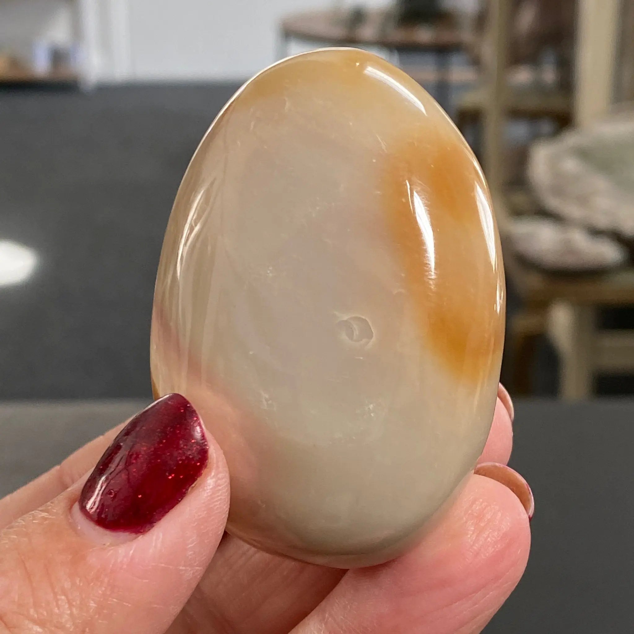 Picture Japser, Polychrome Jasper Palm stone Castle Rocks Cornwall