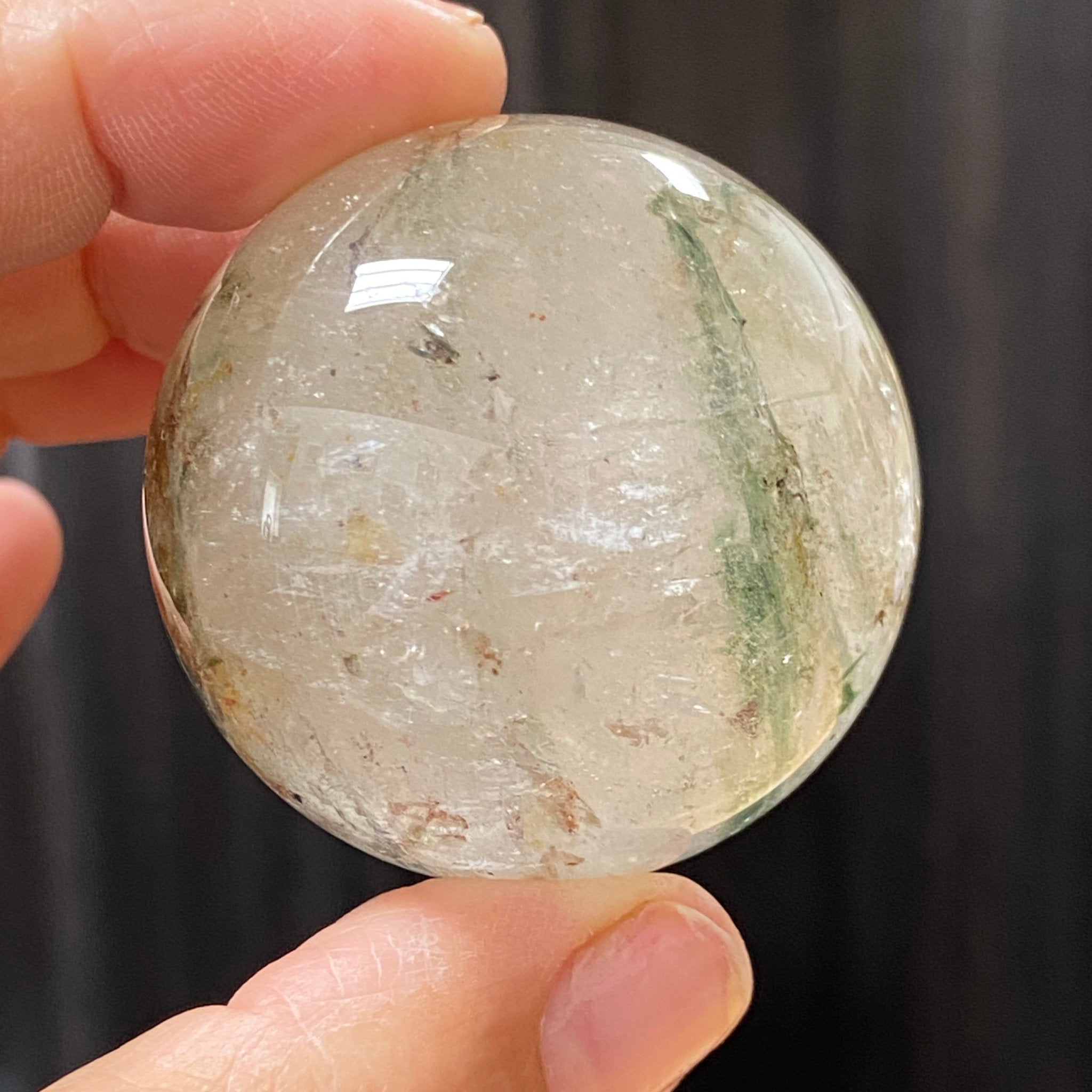 Quartz with Fuchsite Sphere
