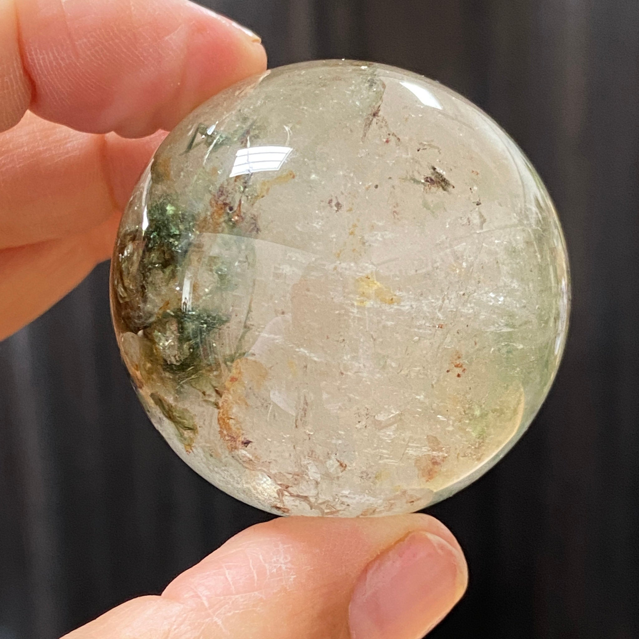 Quartz with Fuchsite Sphere