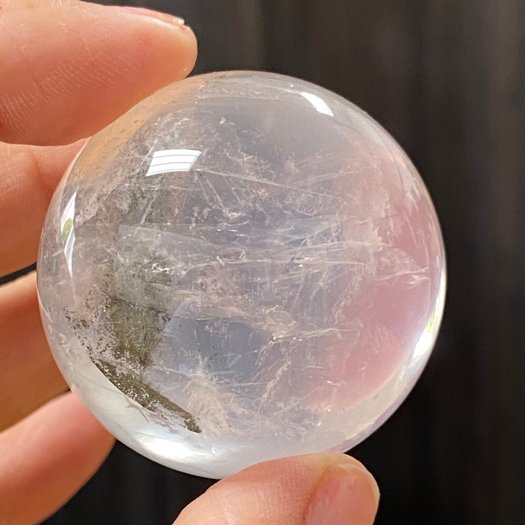 Girasol Quartz with Fuchsite Sphere