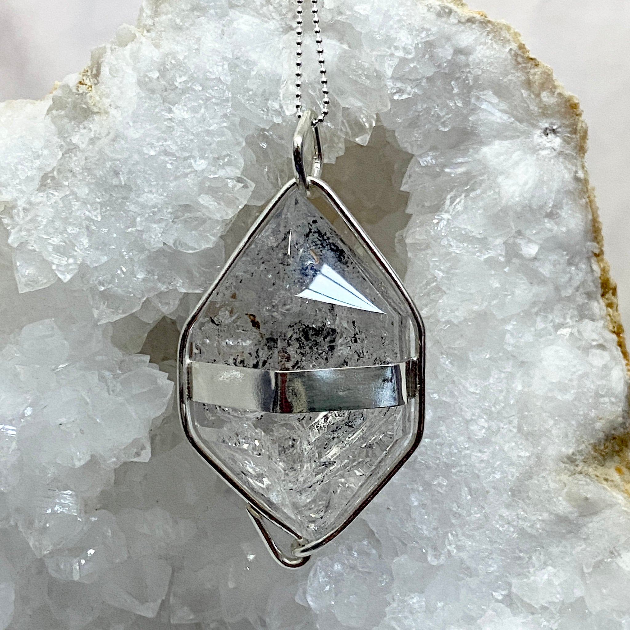 Clear Quartz Pendant - Bespoke by Song of the Sea