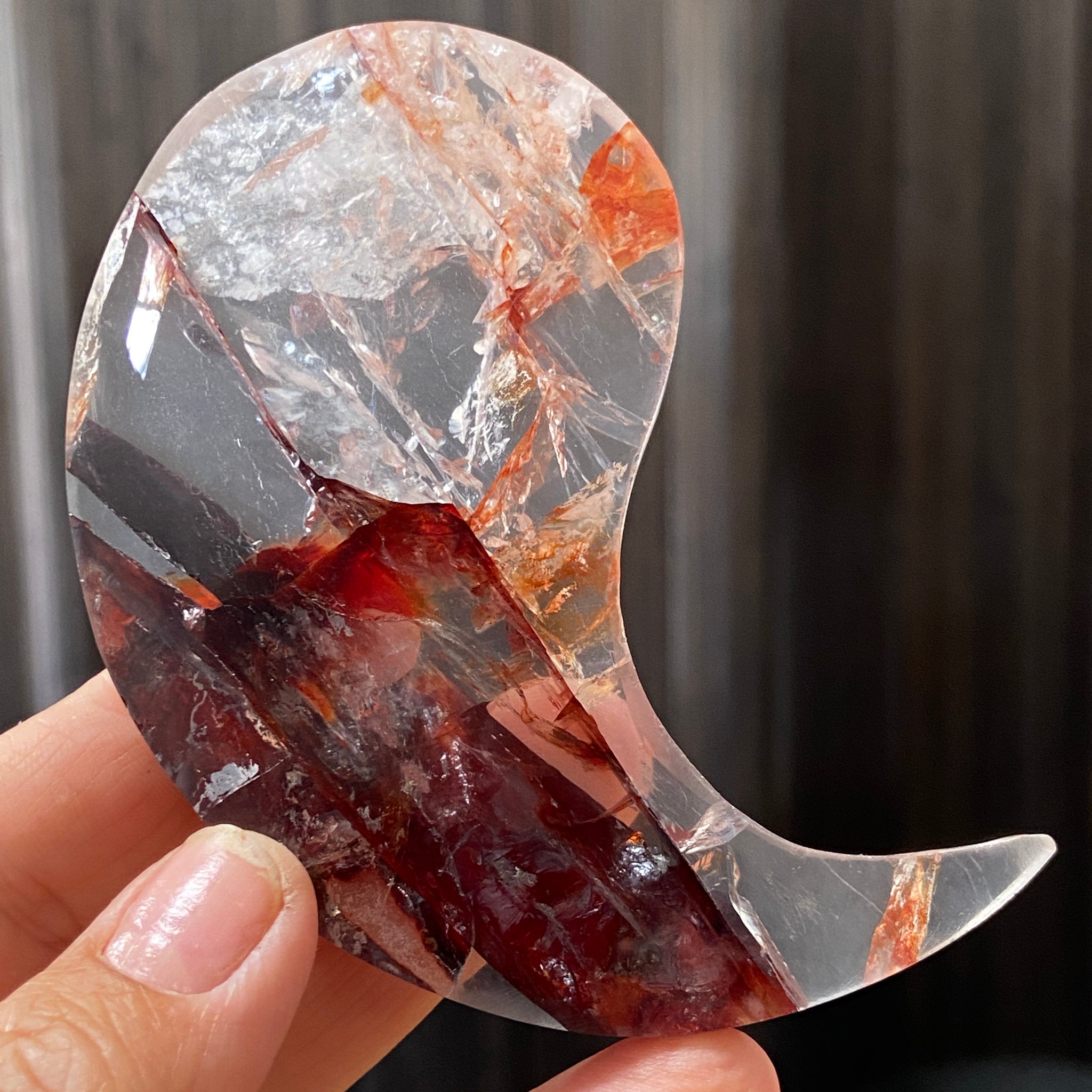 Fire Quartz and Golden Healer Yin Yang