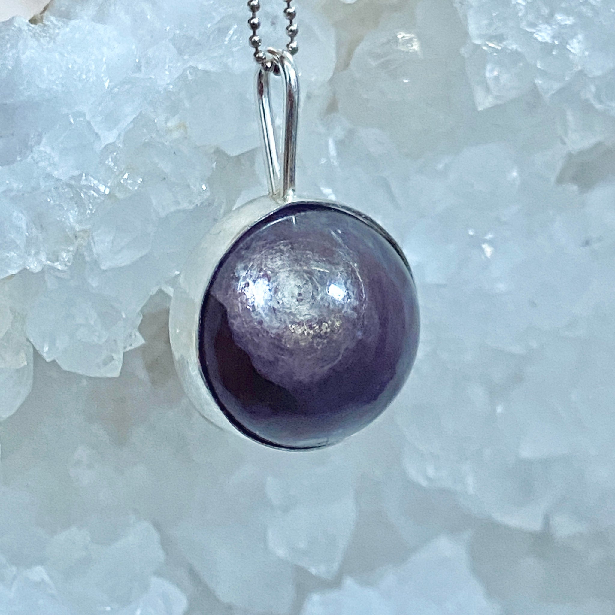Purple Mica Spinner Pendant - Bespoke by Song of the Sea