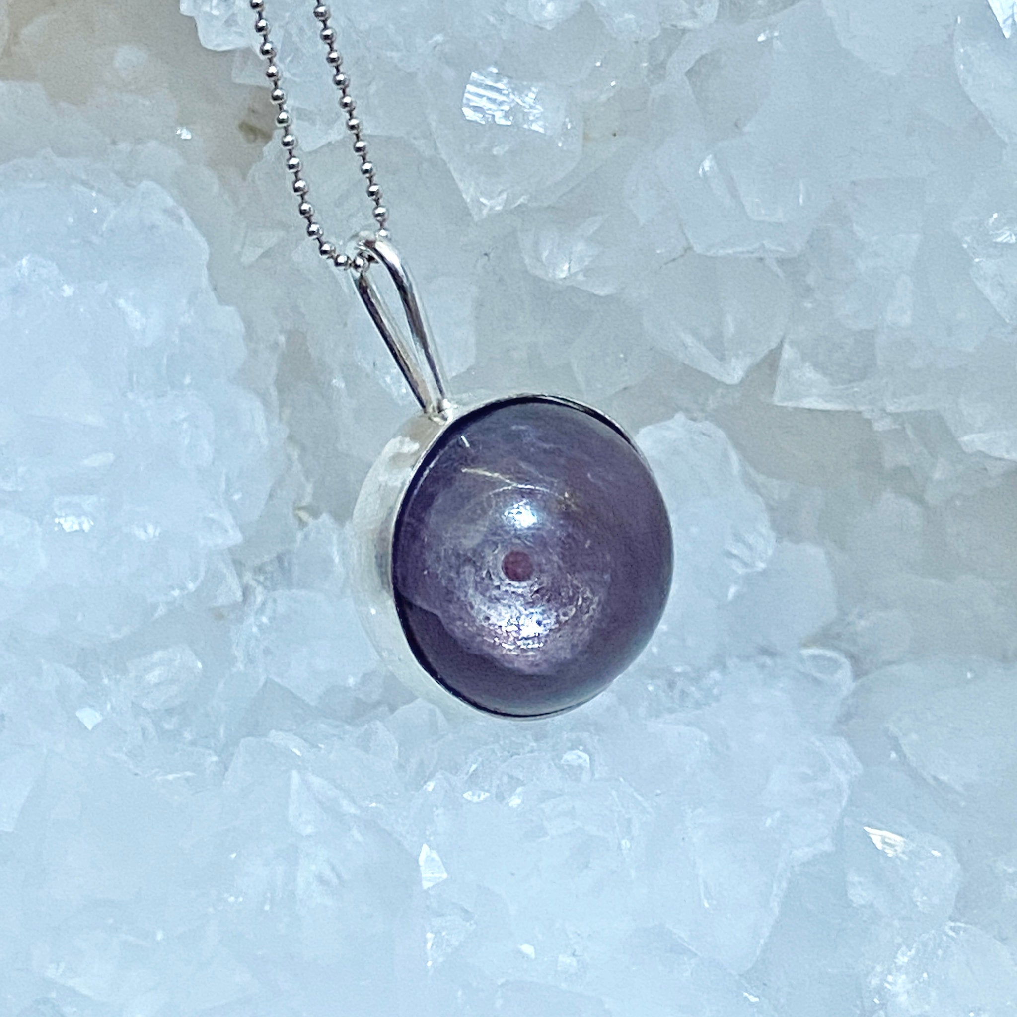 Purple Mica Spinner Pendant - Bespoke by Song of the Sea