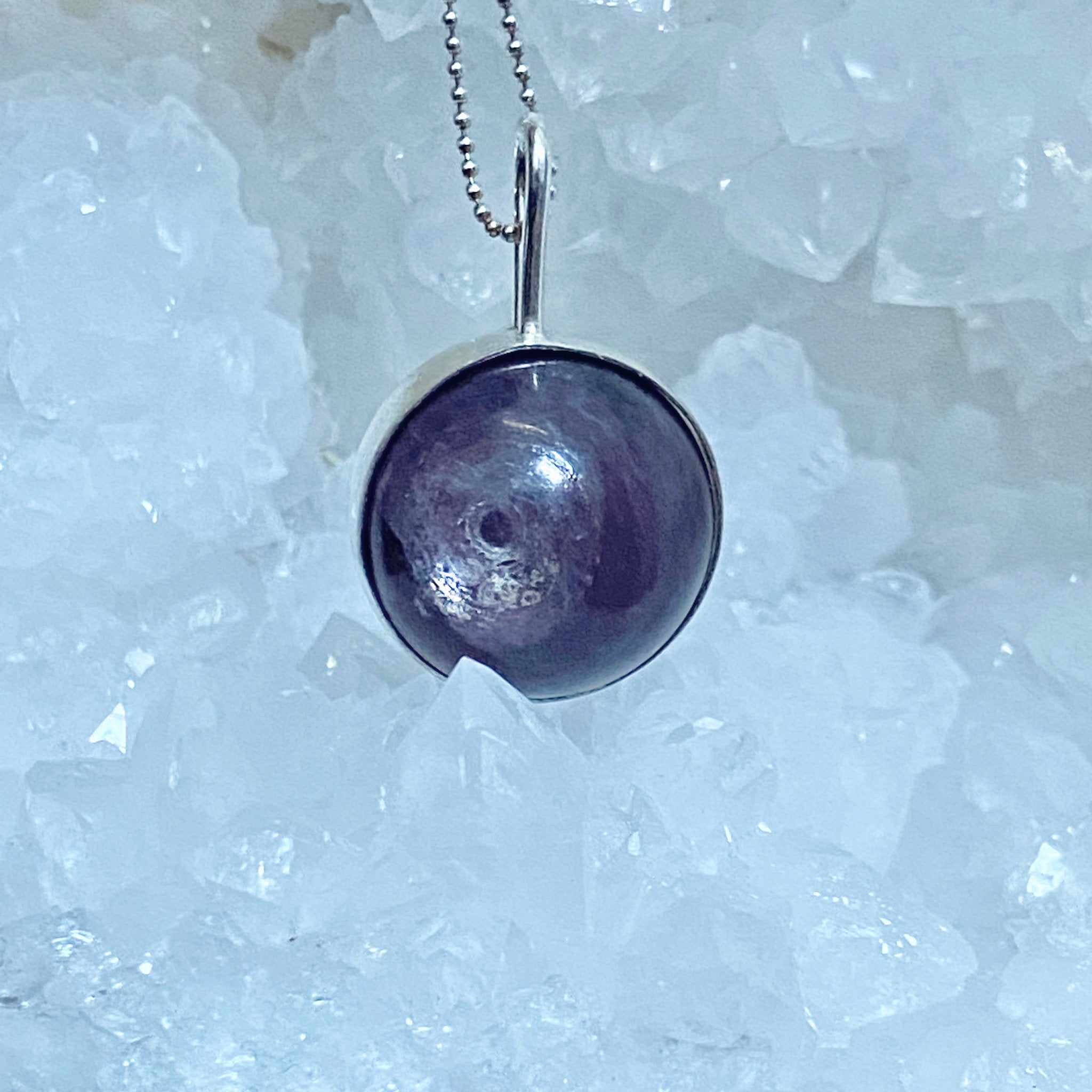 Purple Mica Spinner Pendant - Bespoke by Song of the Sea