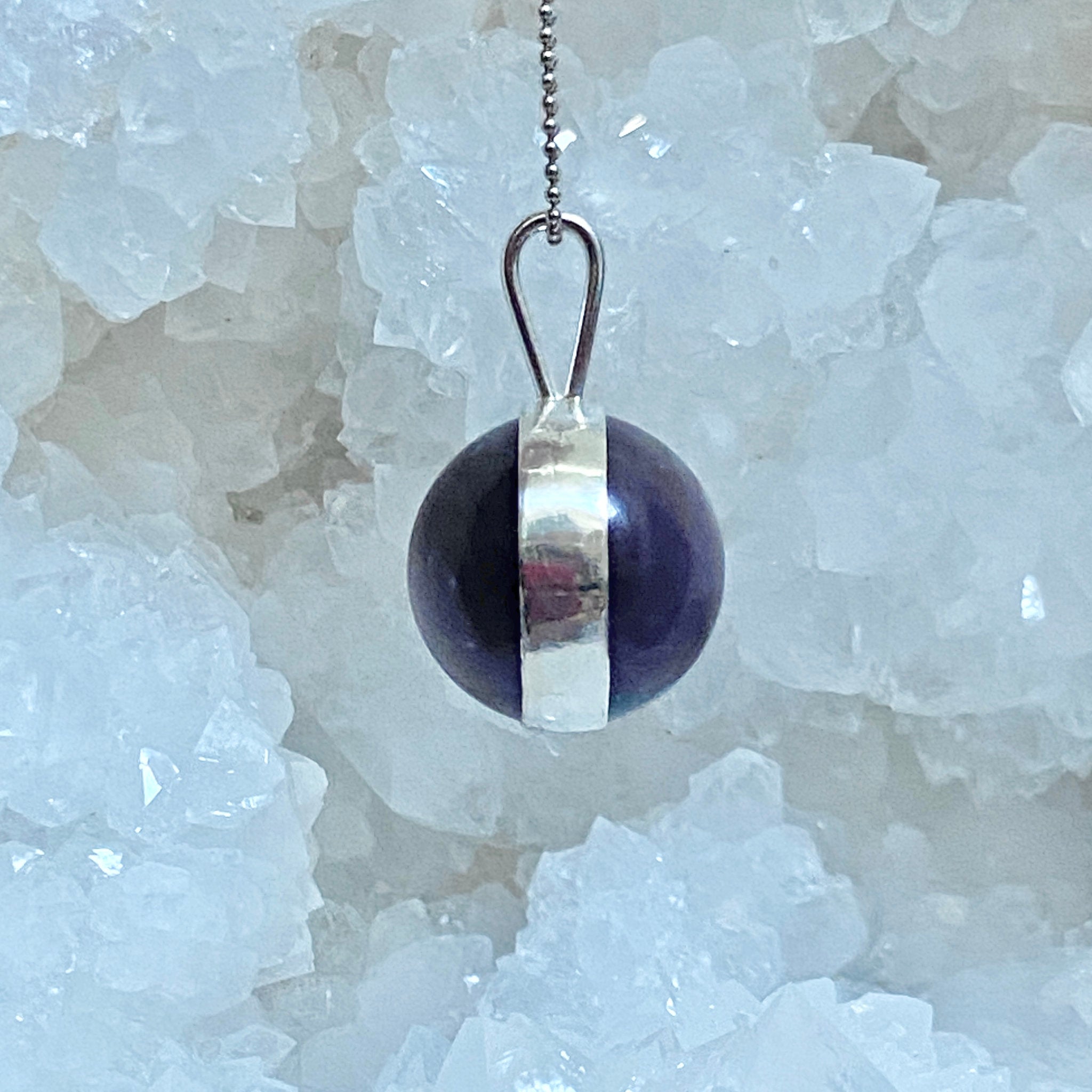 Purple Mica Spinner Pendant - Bespoke by Song of the Sea