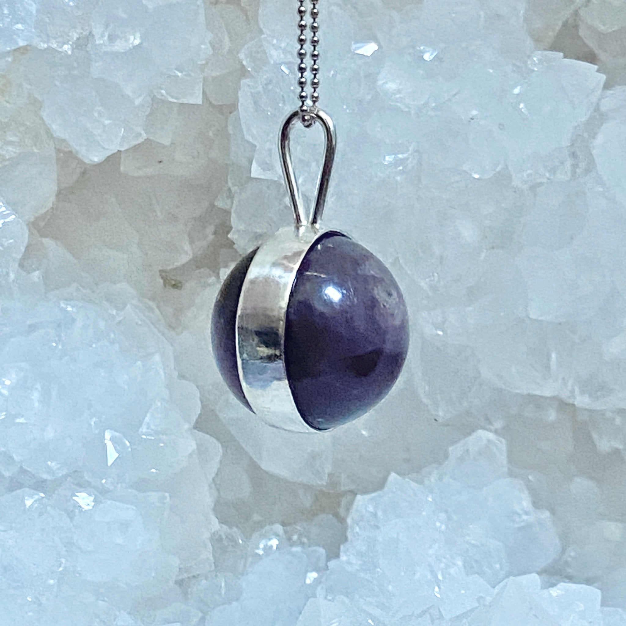 Purple Mica Spinner Pendant - Bespoke by Song of the Sea