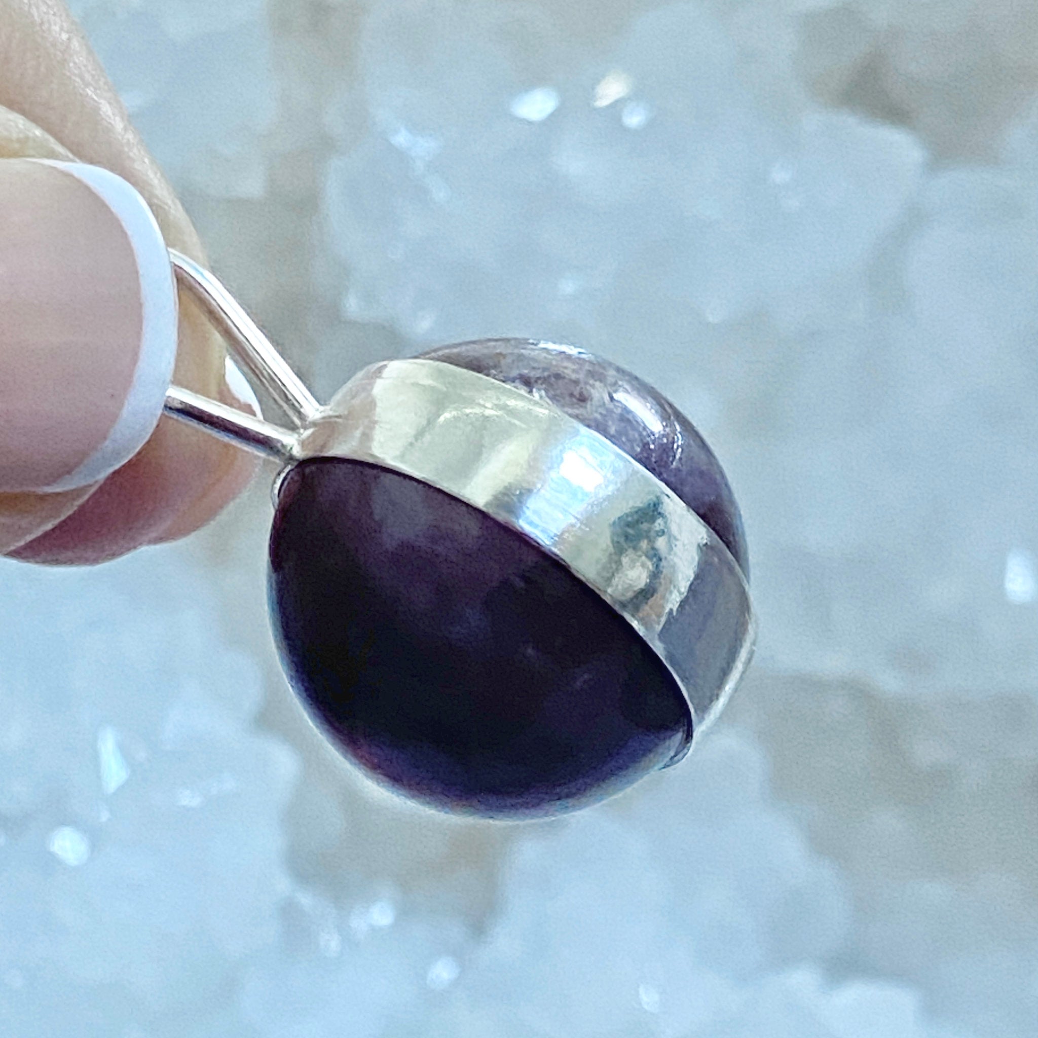 Purple Mica Spinner Pendant - Bespoke by Song of the Sea