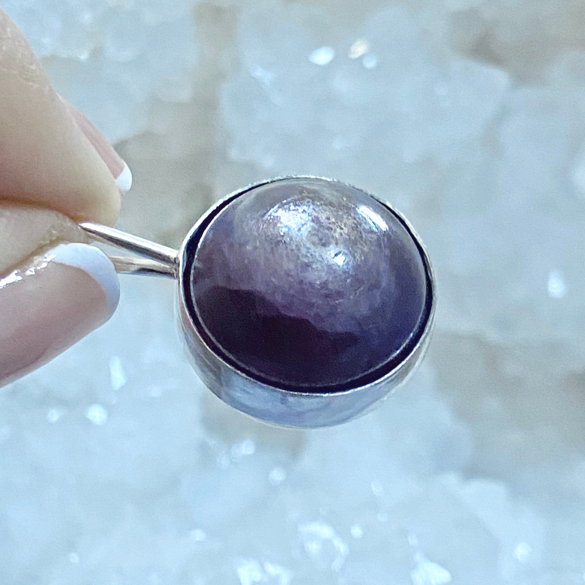 Purple Mica Spinner Pendant - Bespoke by Song of the Sea