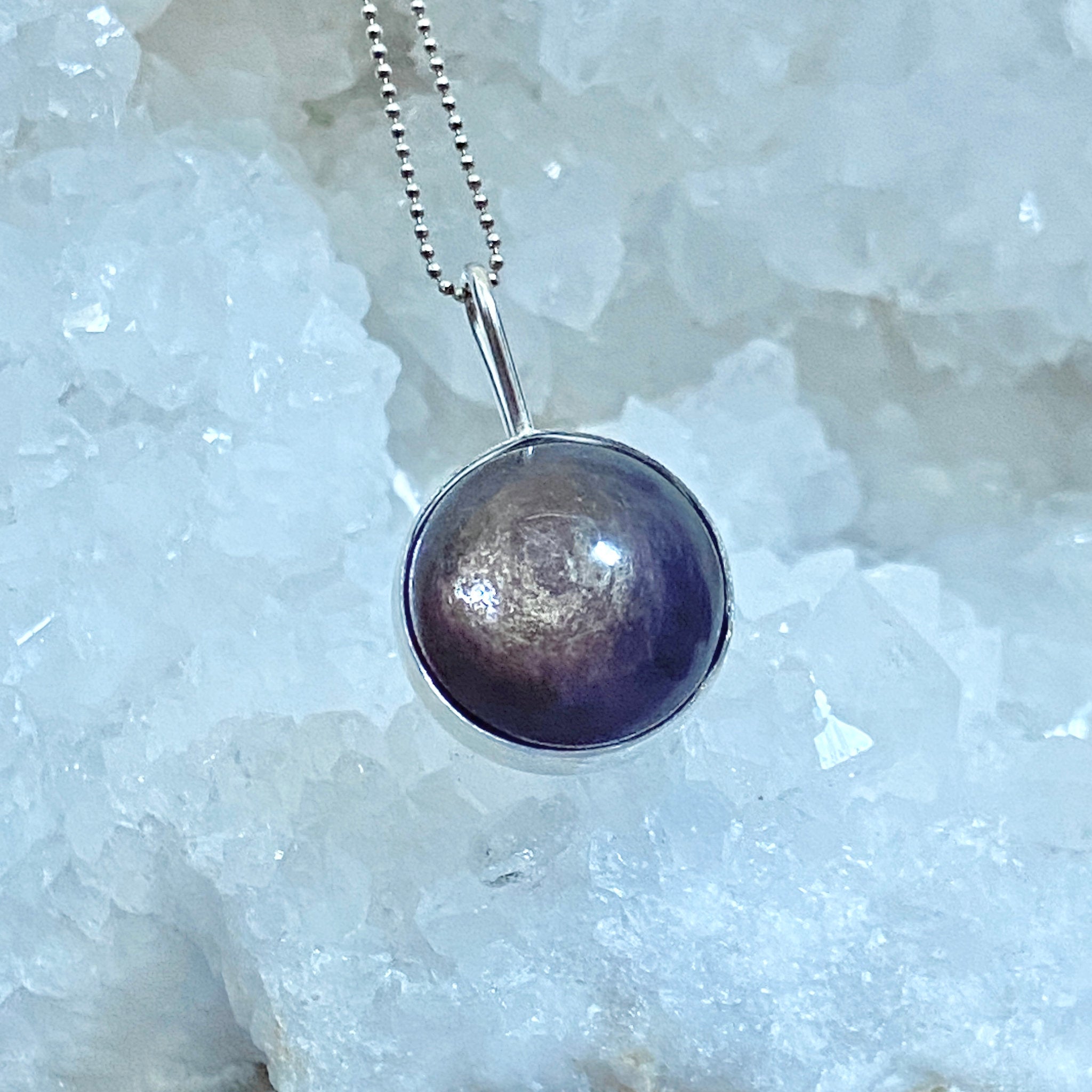 Purple Mica Spinner Pendant - Bespoke by Song of the Sea