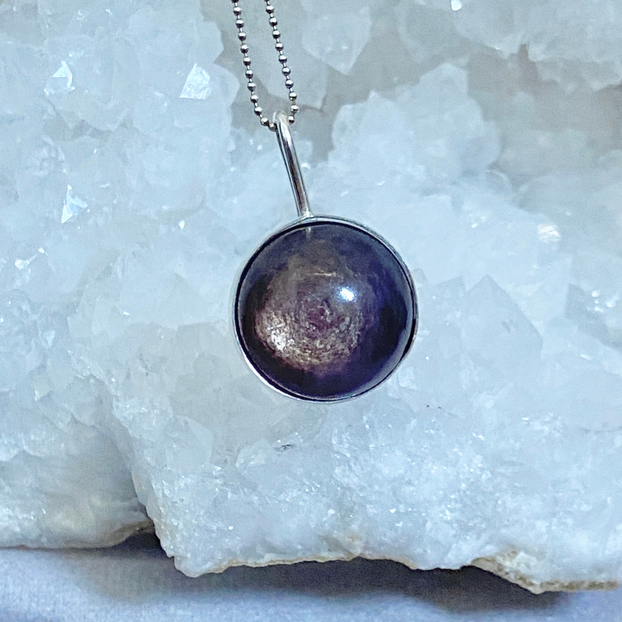 Purple Mica Spinner Pendant - Bespoke by Song of the Sea