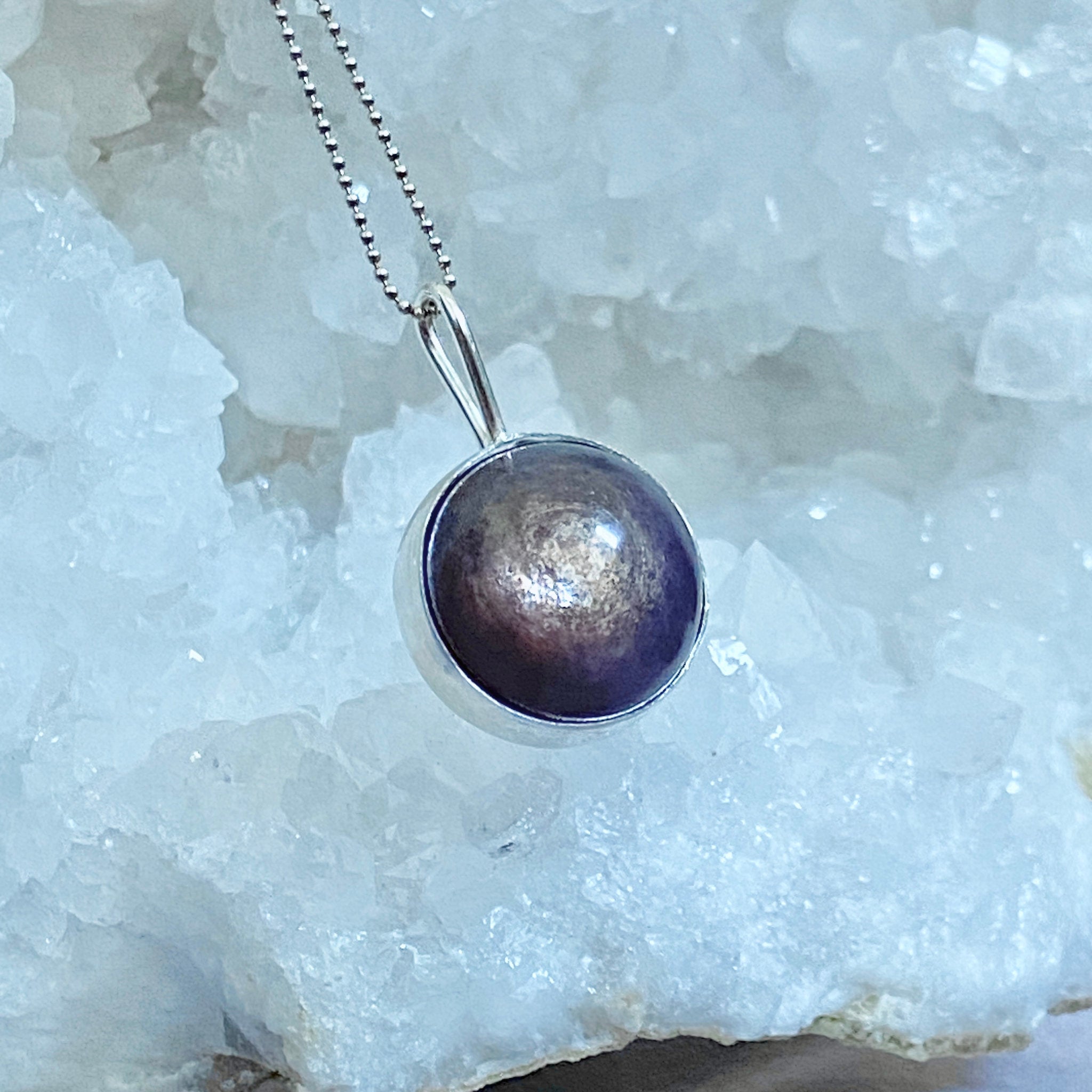 Purple Mica Spinner Pendant - Bespoke by Song of the Sea