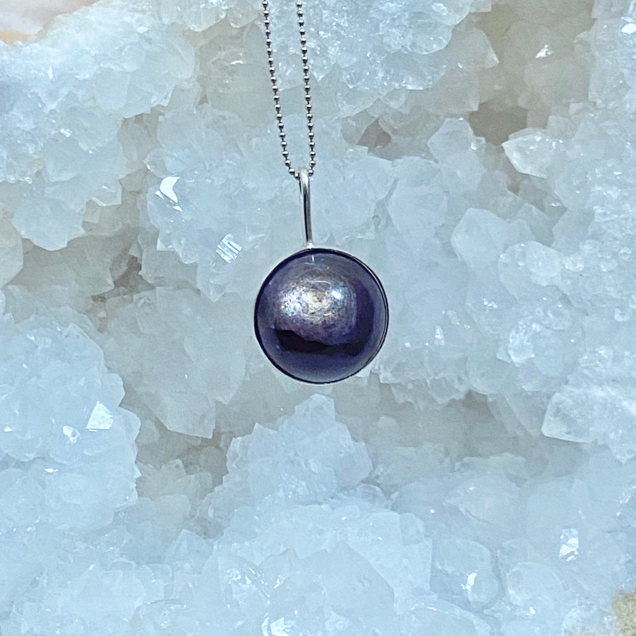 Purple Mica Spinner Pendant - Bespoke by Song of the Sea