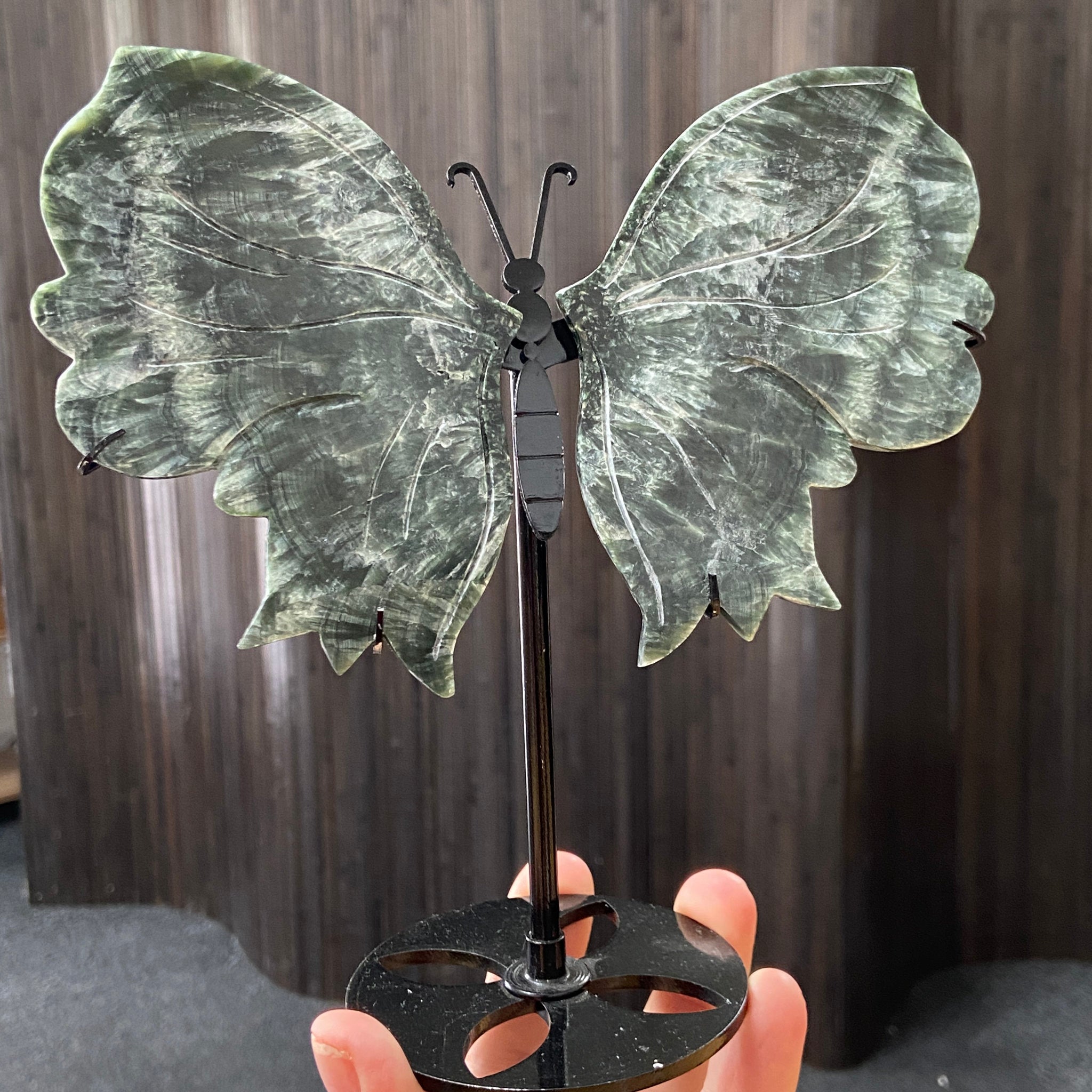 Seraphinite Butterfly Carving