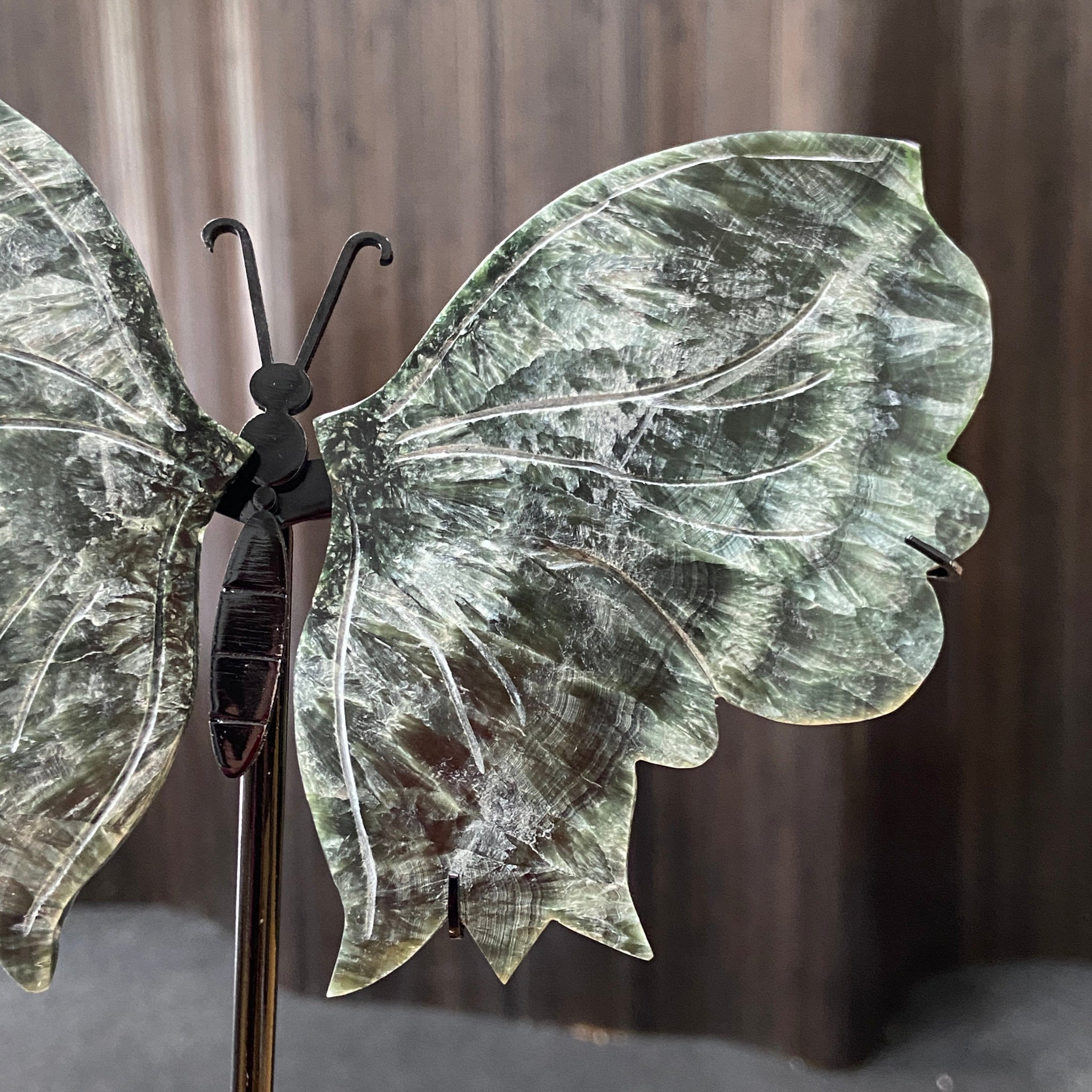 Seraphinite Butterfly Carving
