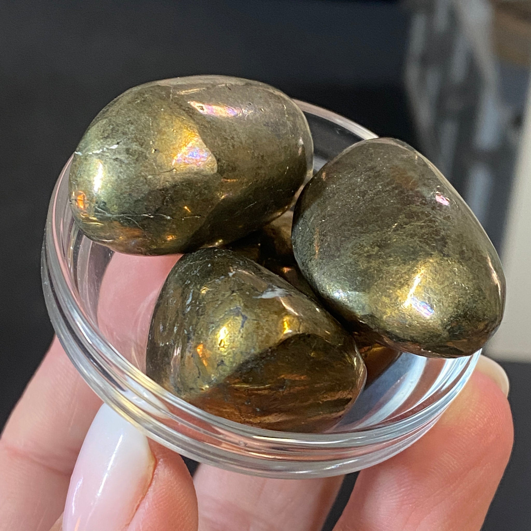 Chalcopyrite Tumbled Stones