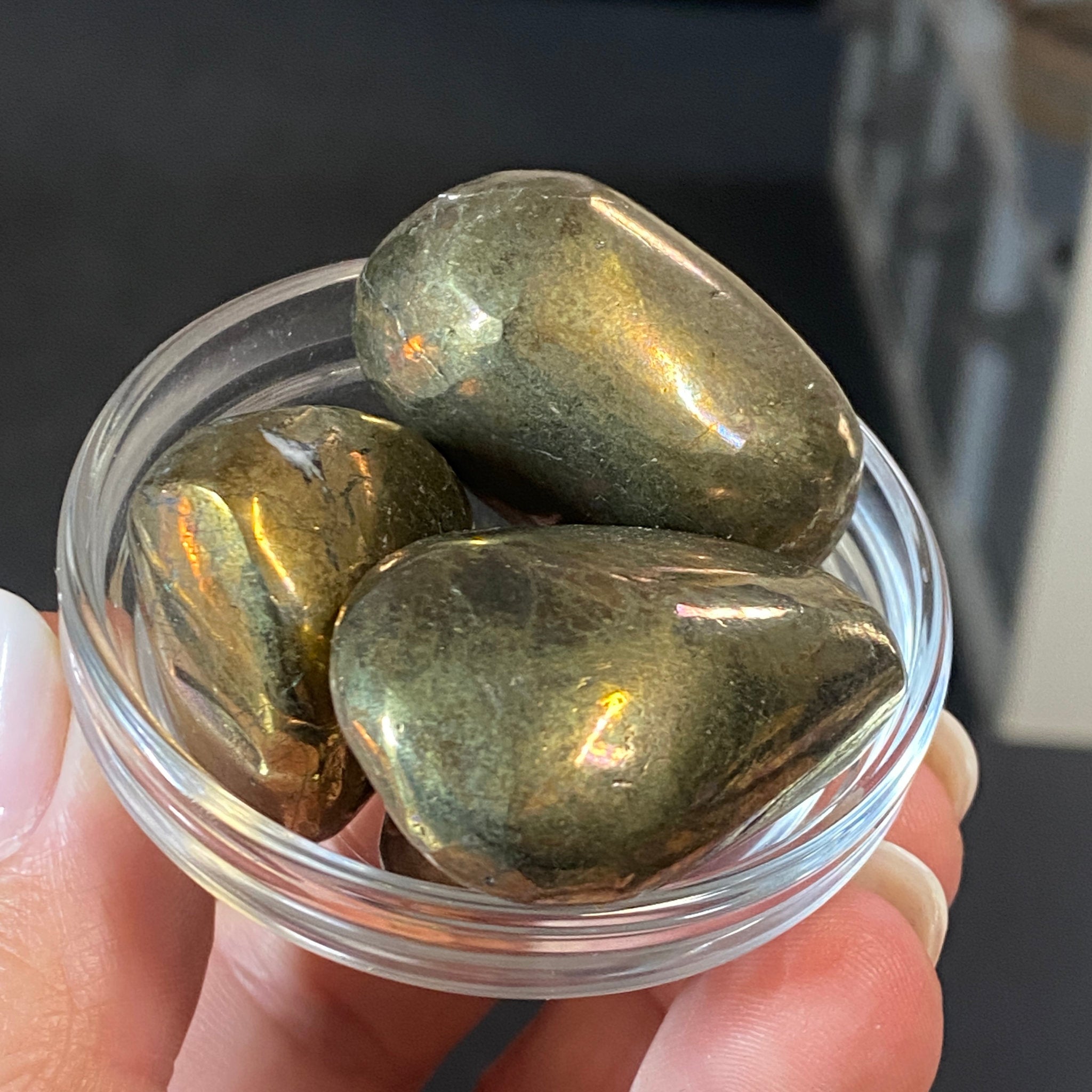 Chalcopyrite Tumbled Stones