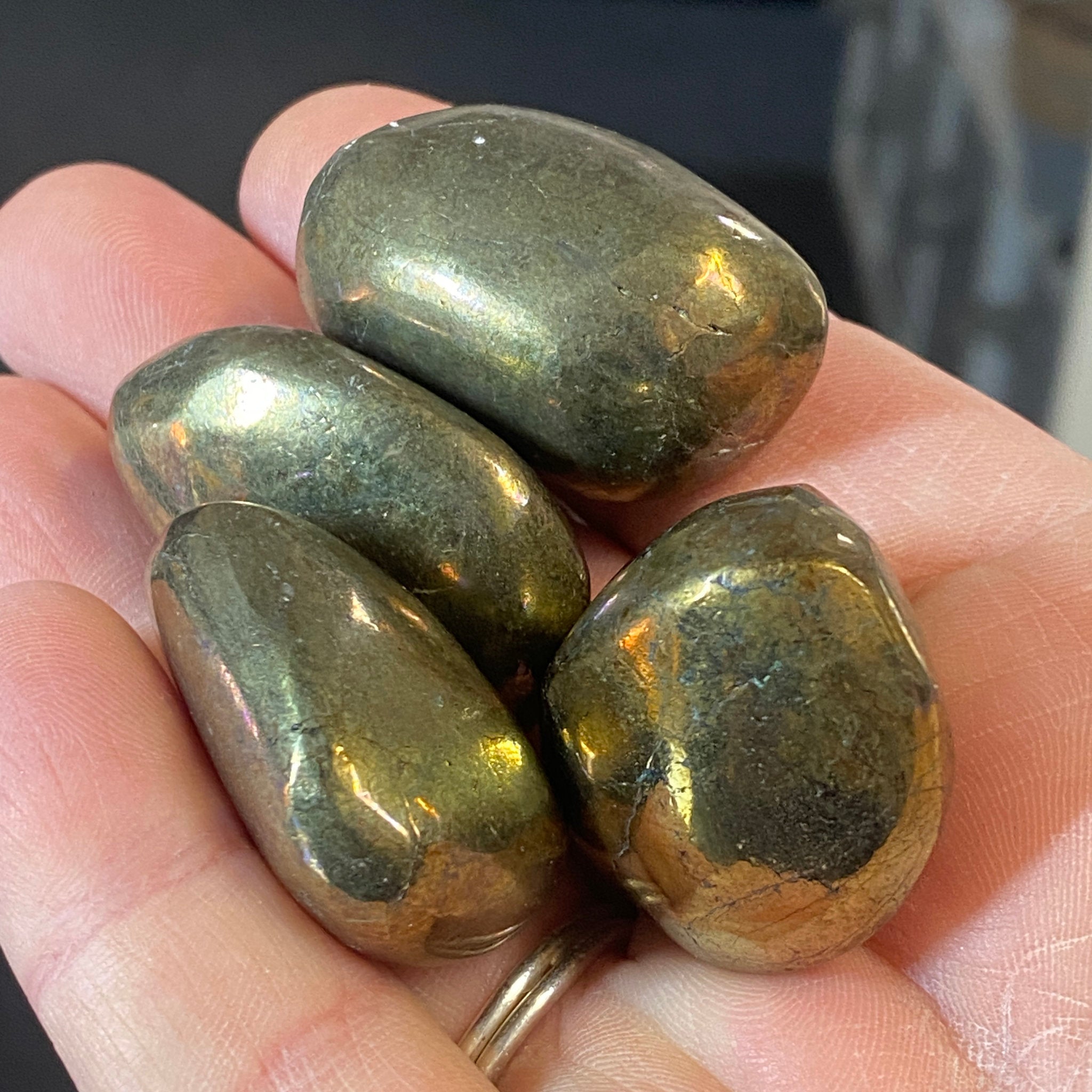 Chalcopyrite Tumbled Stones