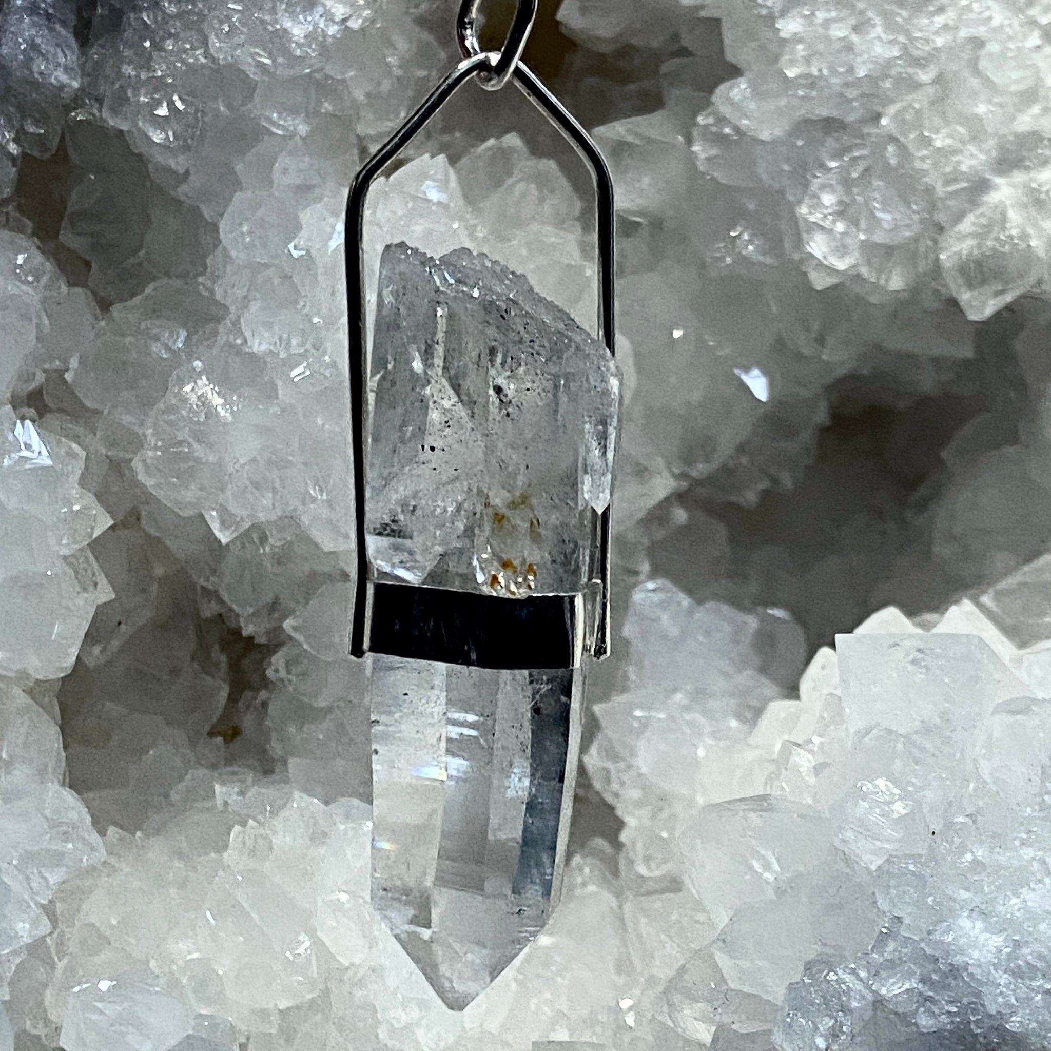 Lemurian Light Crystal Pendant - Bespoke by Song of the Sea