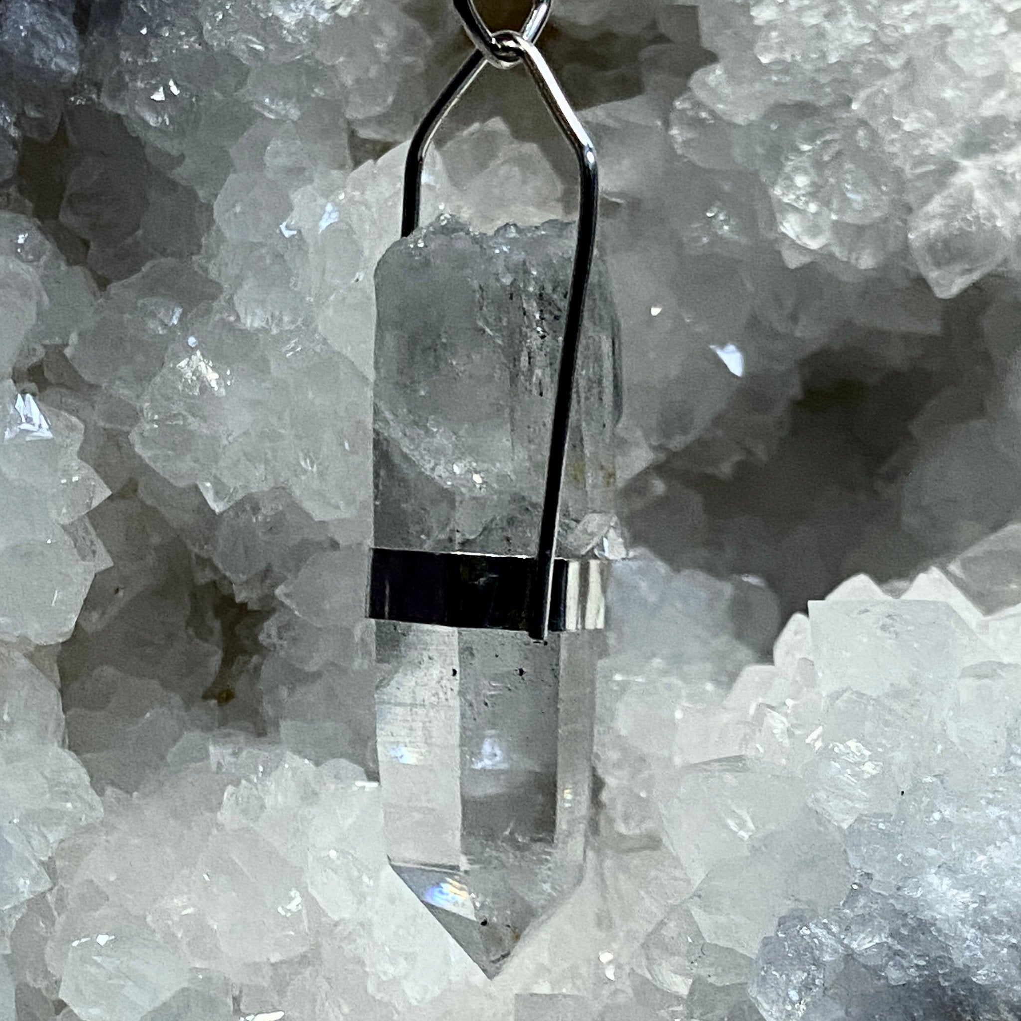 Lemurian Light Crystal Pendant - Bespoke by Song of the Sea