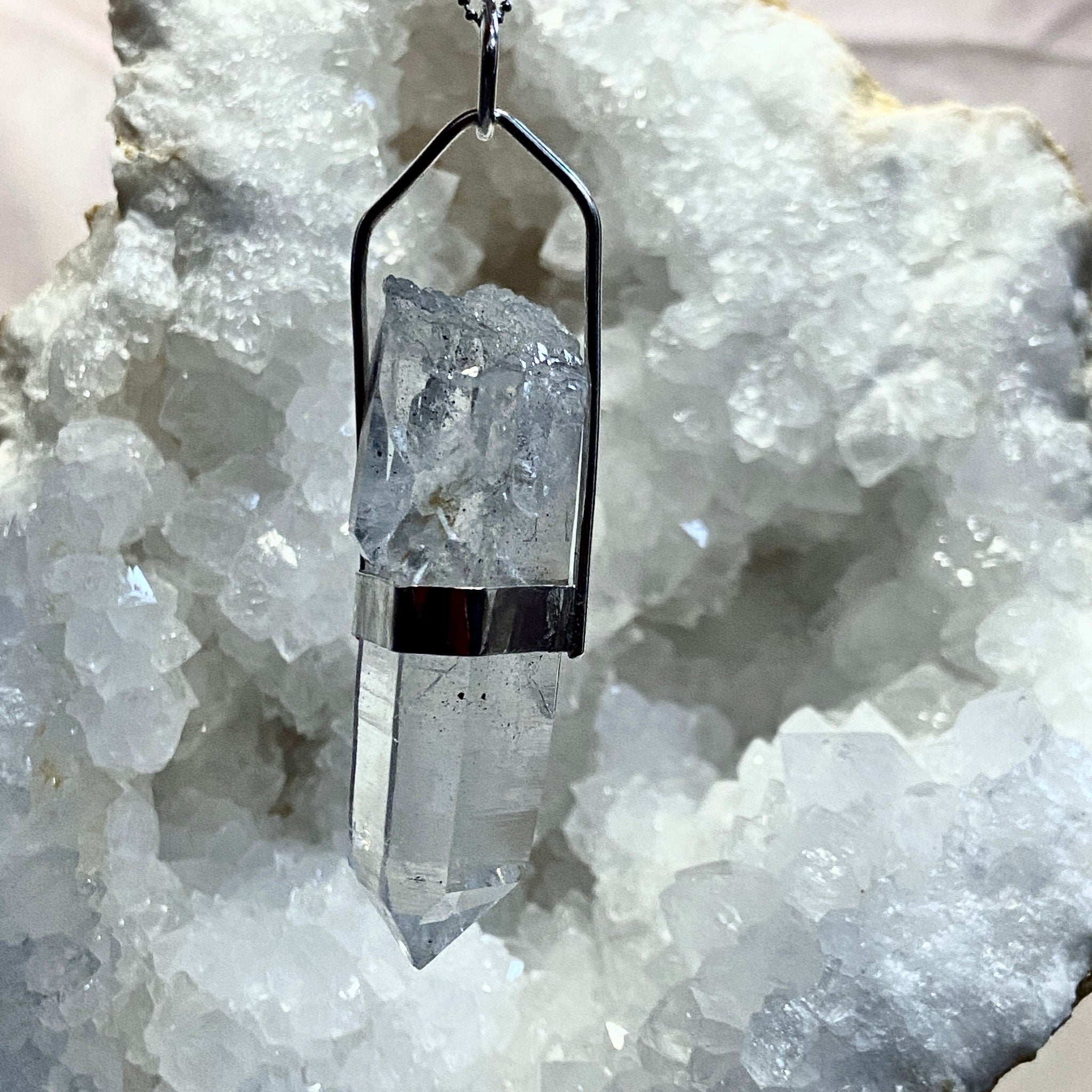 Lemurian Light Crystal Pendant - Bespoke by Song of the Sea
