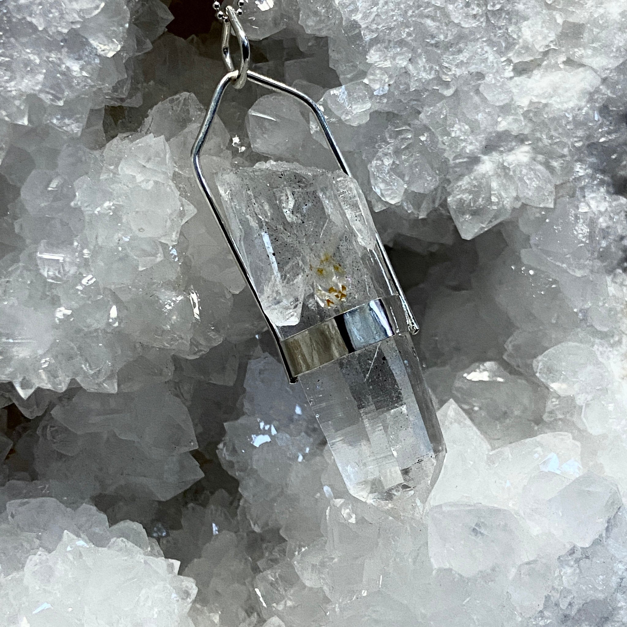 Lemurian Light Crystal Pendant - Bespoke by Song of the Sea