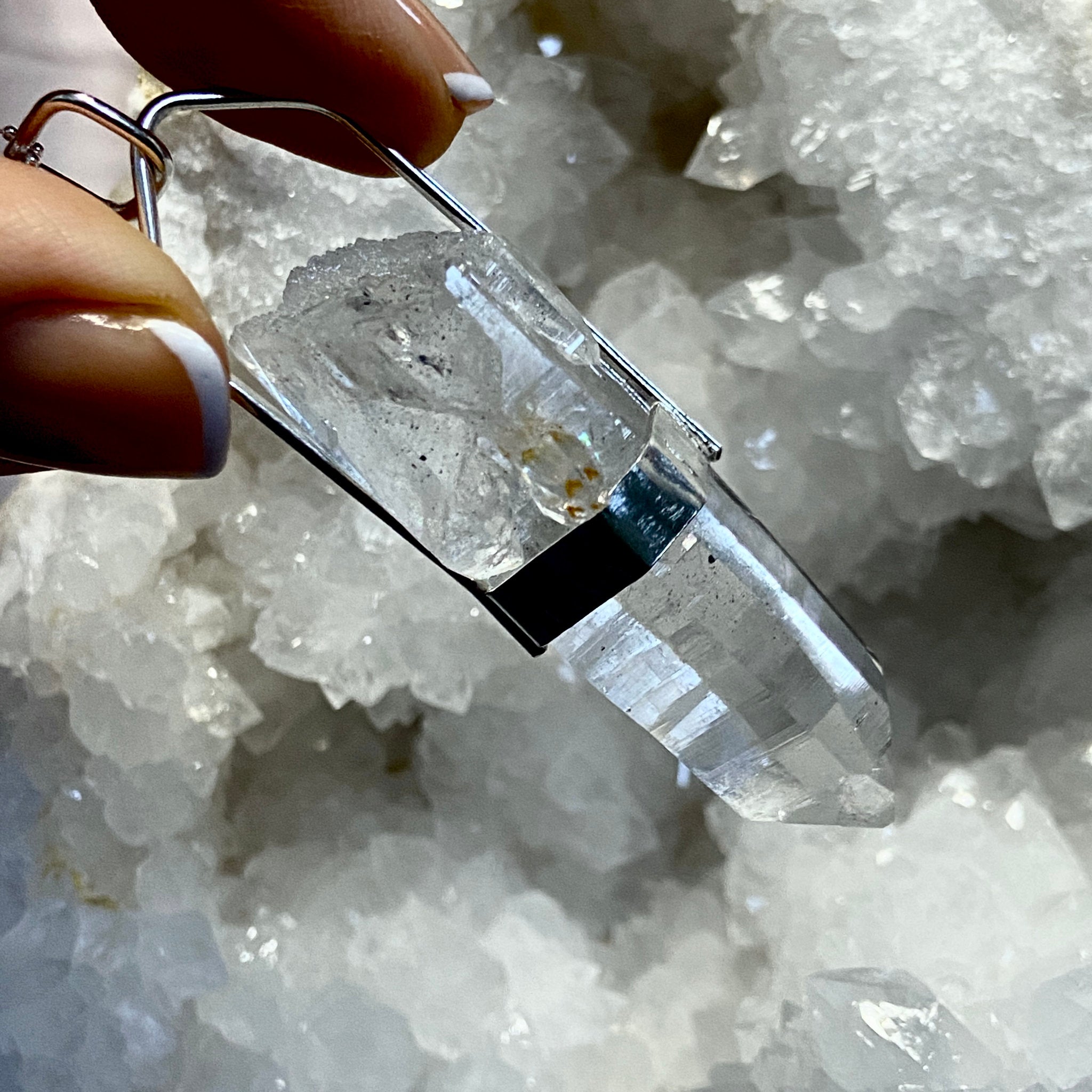 Lemurian Light Crystal Pendant - Bespoke by Song of the Sea