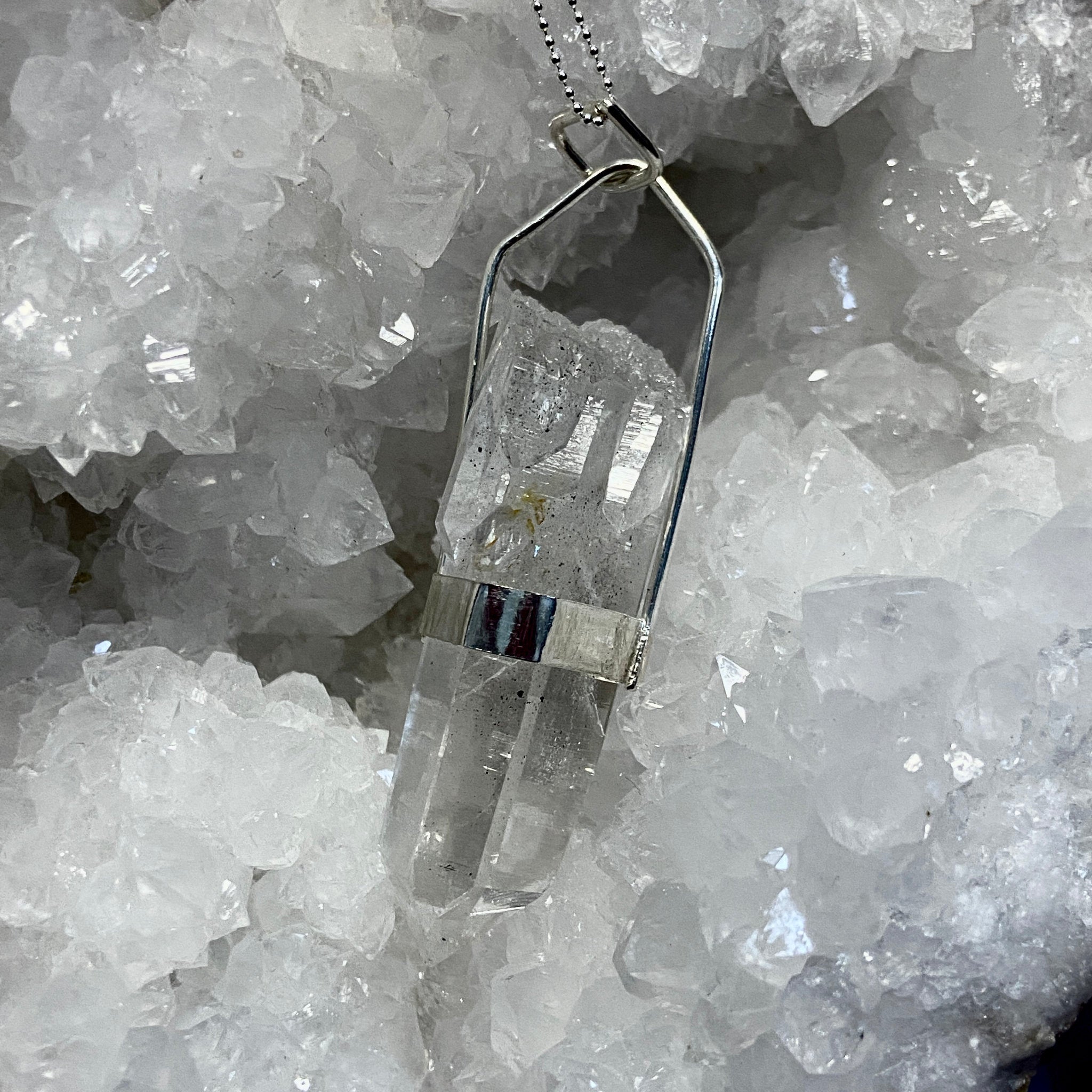 Lemurian Light Crystal Pendant - Bespoke by Song of the Sea