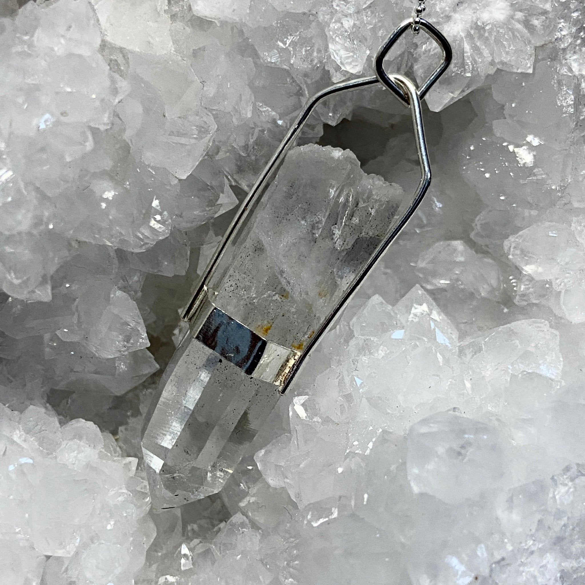 Lemurian Light Crystal Pendant - Bespoke by Song of the Sea