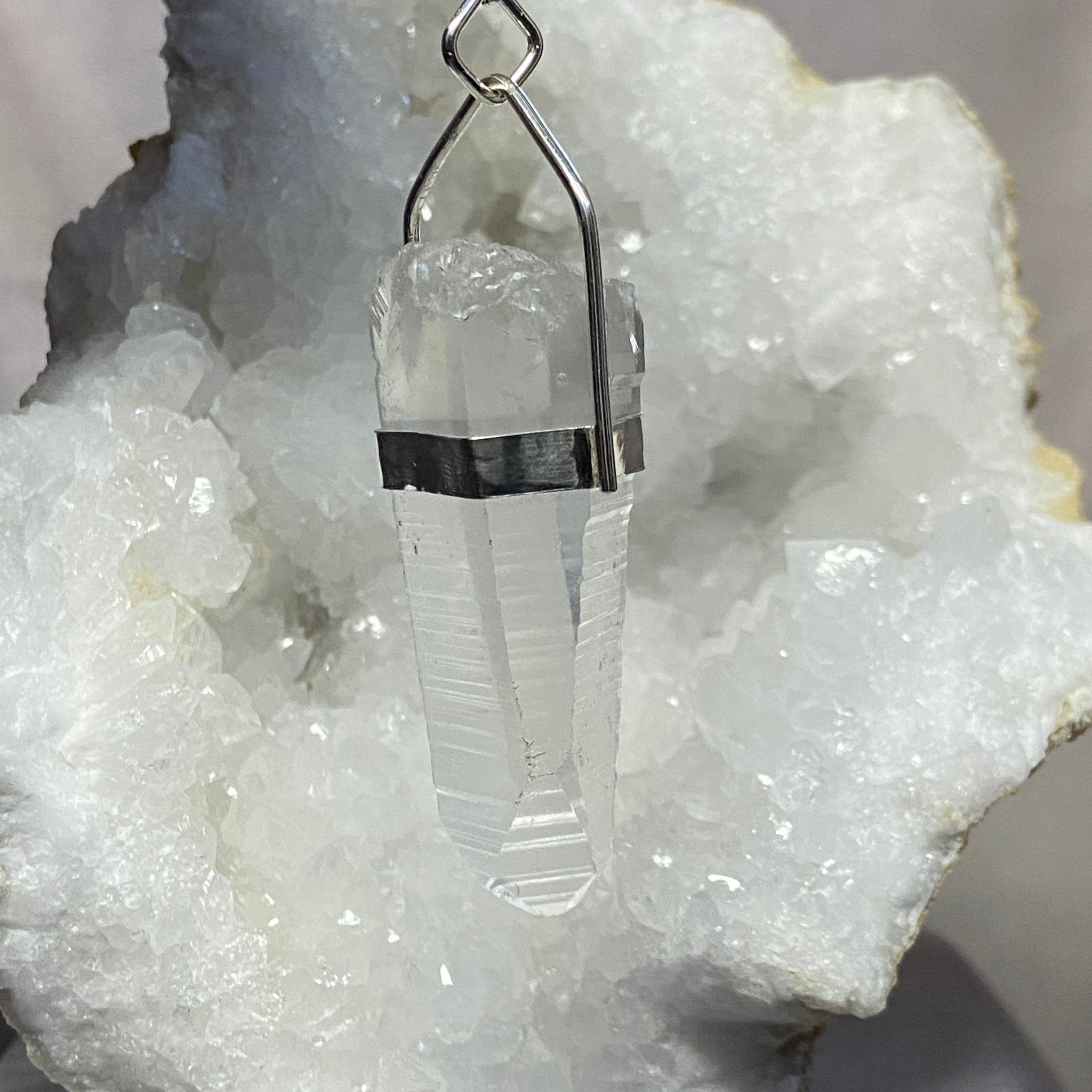 Lemurian Seed Quartz Pendant - Bespoke by Song of the Sea