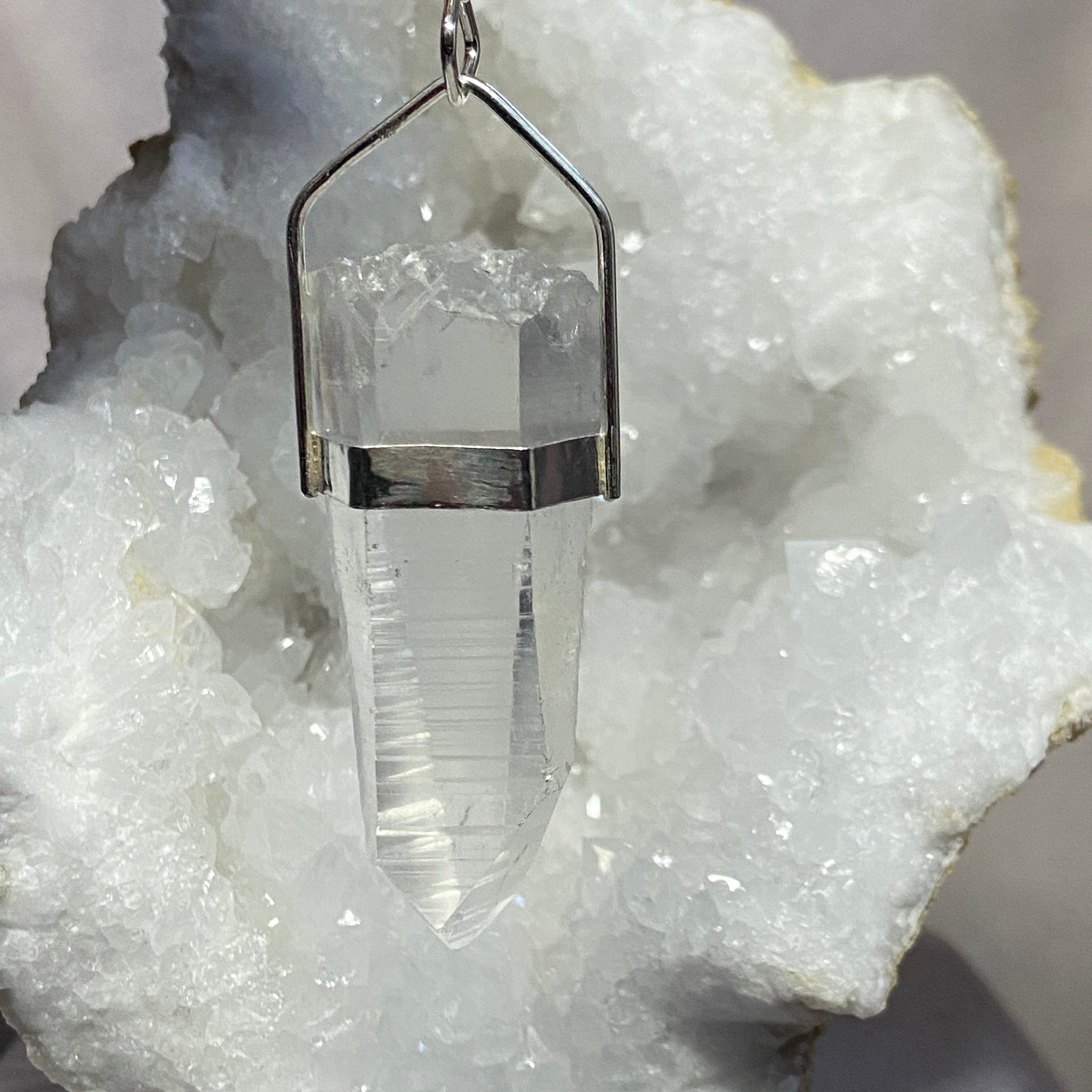 Lemurian Seed Quartz Pendant - Bespoke by Song of the Sea