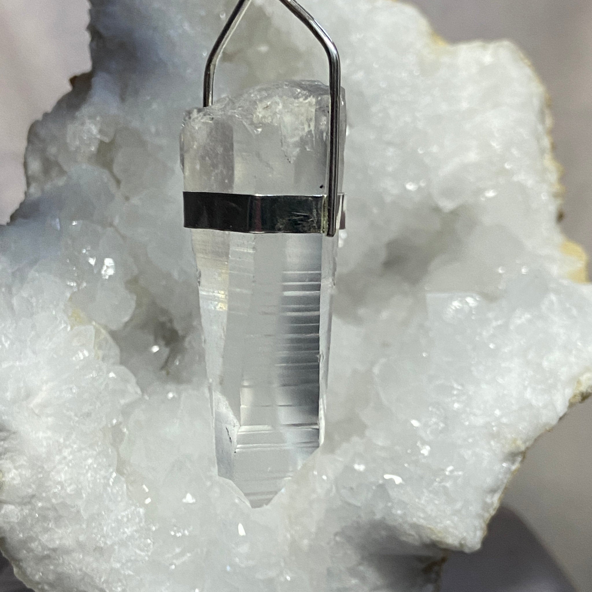 Lemurian Seed Quartz Pendant - Bespoke by Song of the Sea