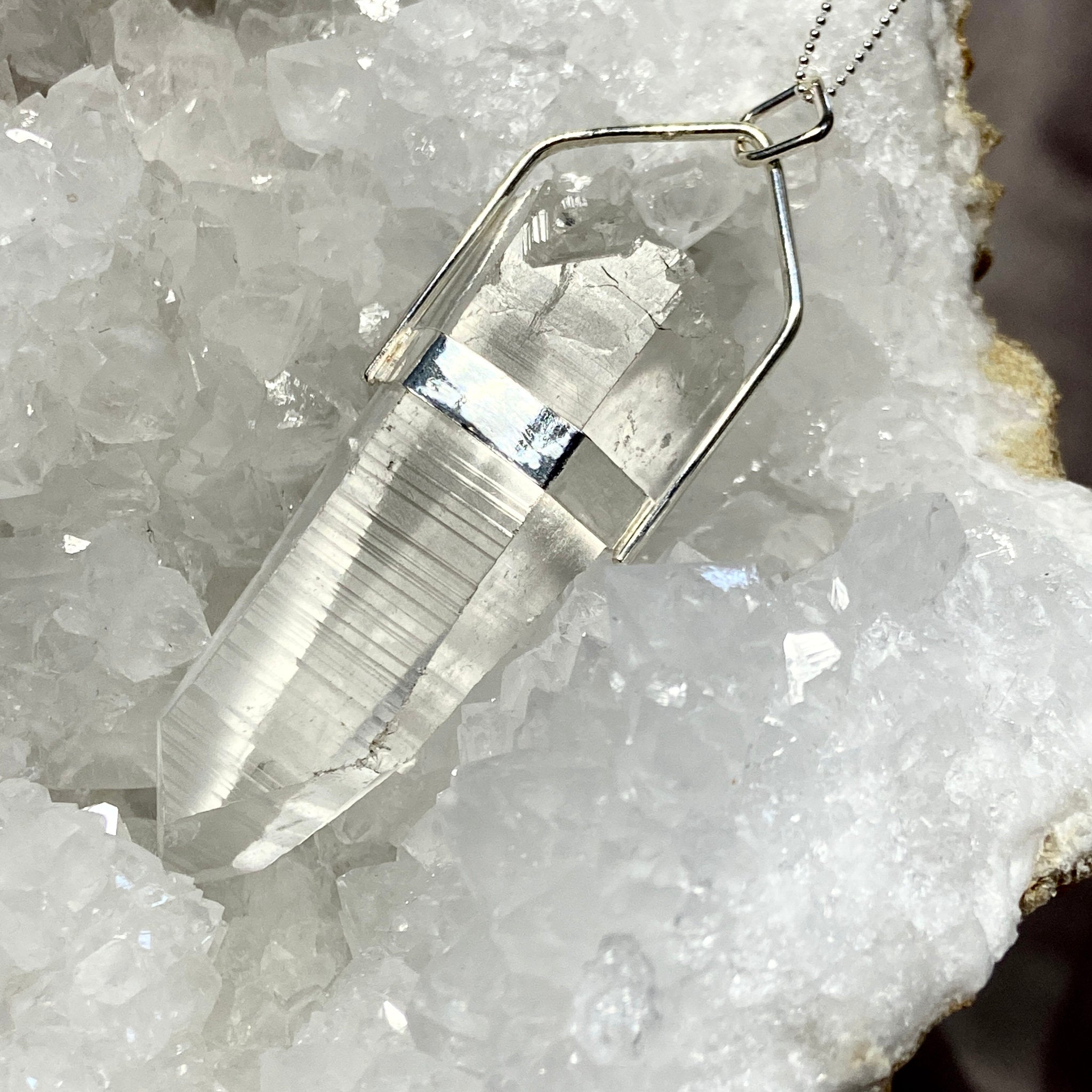 Lemurian Seed Quartz Pendant - Bespoke by Song of the Sea