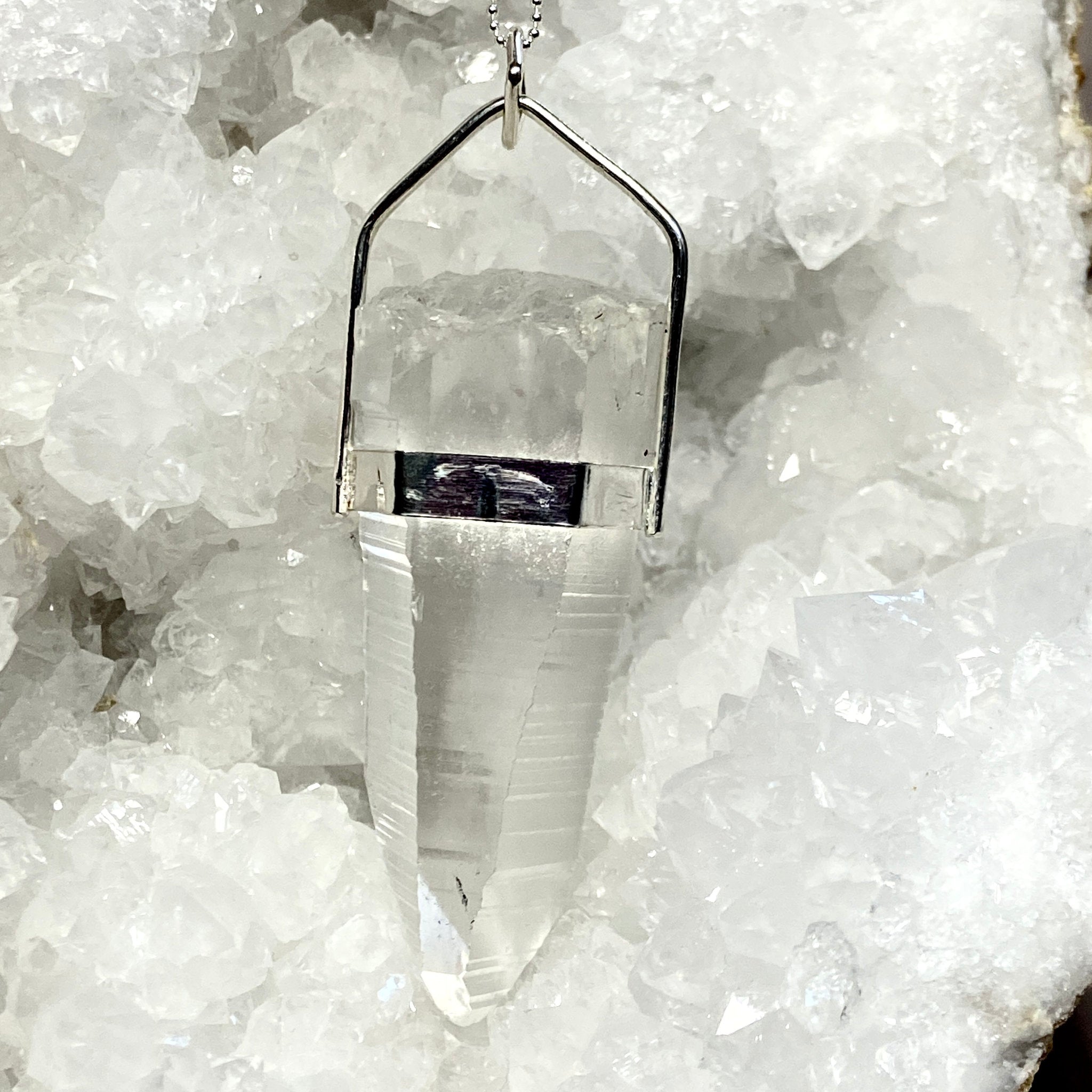 Lemurian Seed Quartz Pendant - Bespoke by Song of the Sea