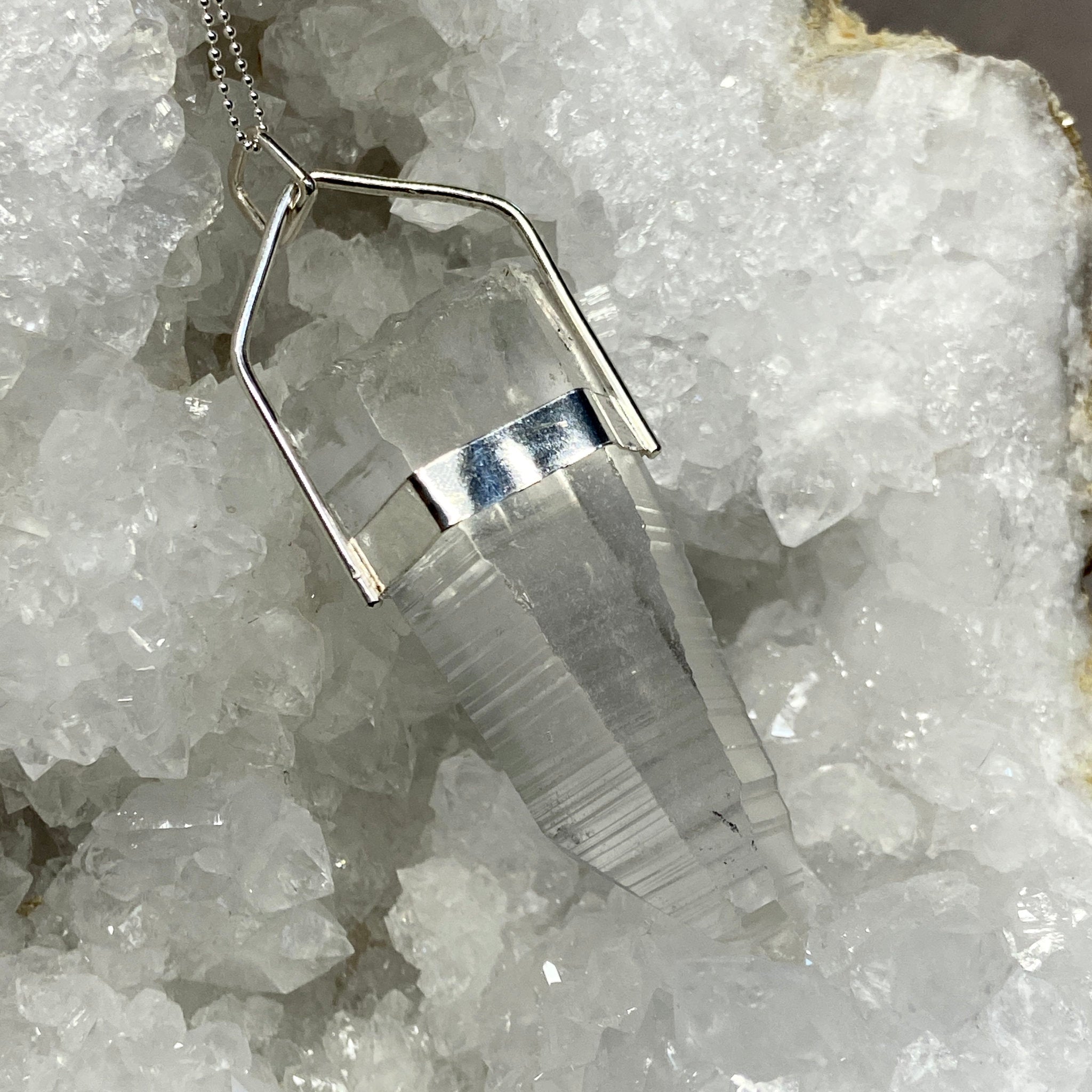 Lemurian Seed Quartz Pendant - Bespoke by Song of the Sea