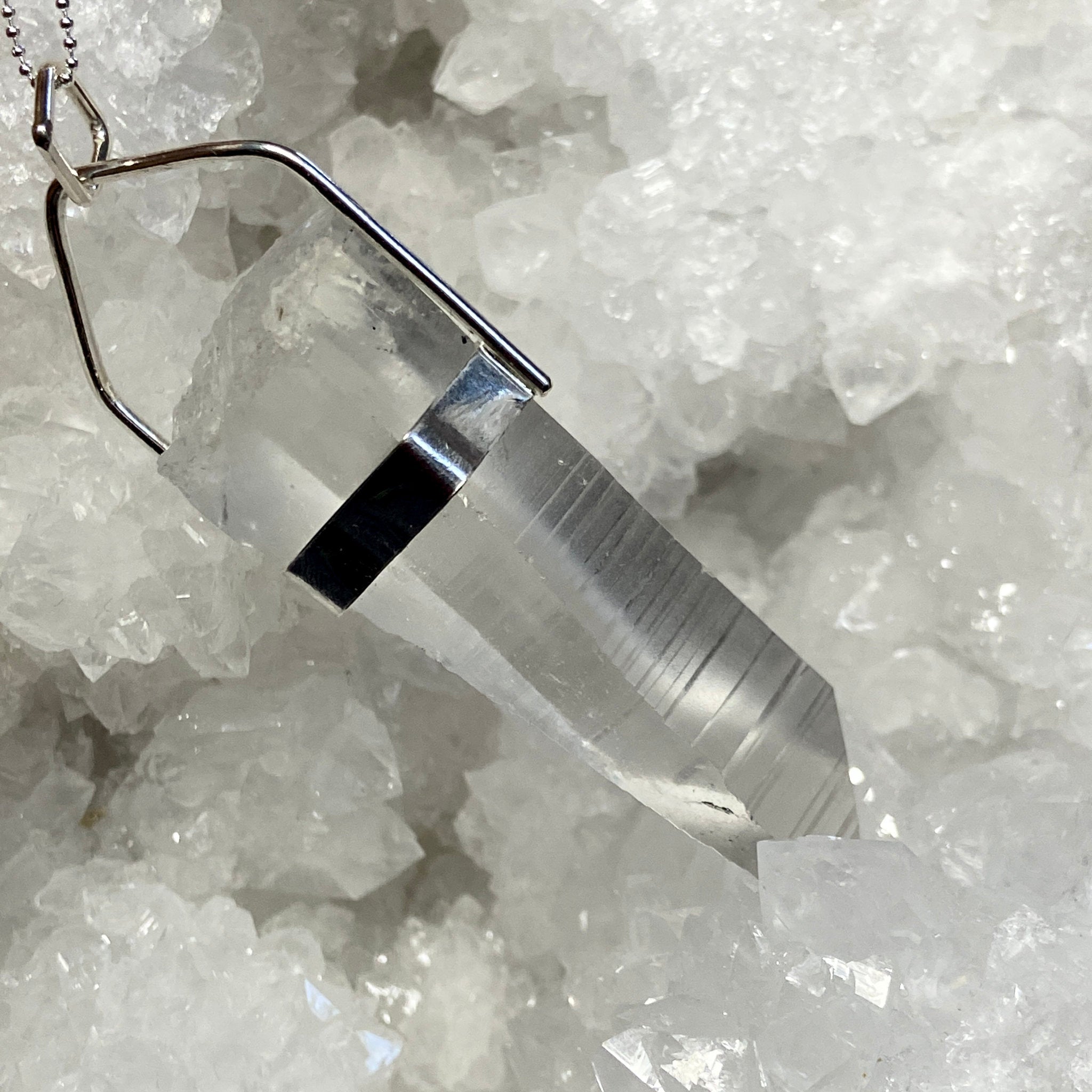 Lemurian Seed Quartz Pendant - Bespoke by Song of the Sea