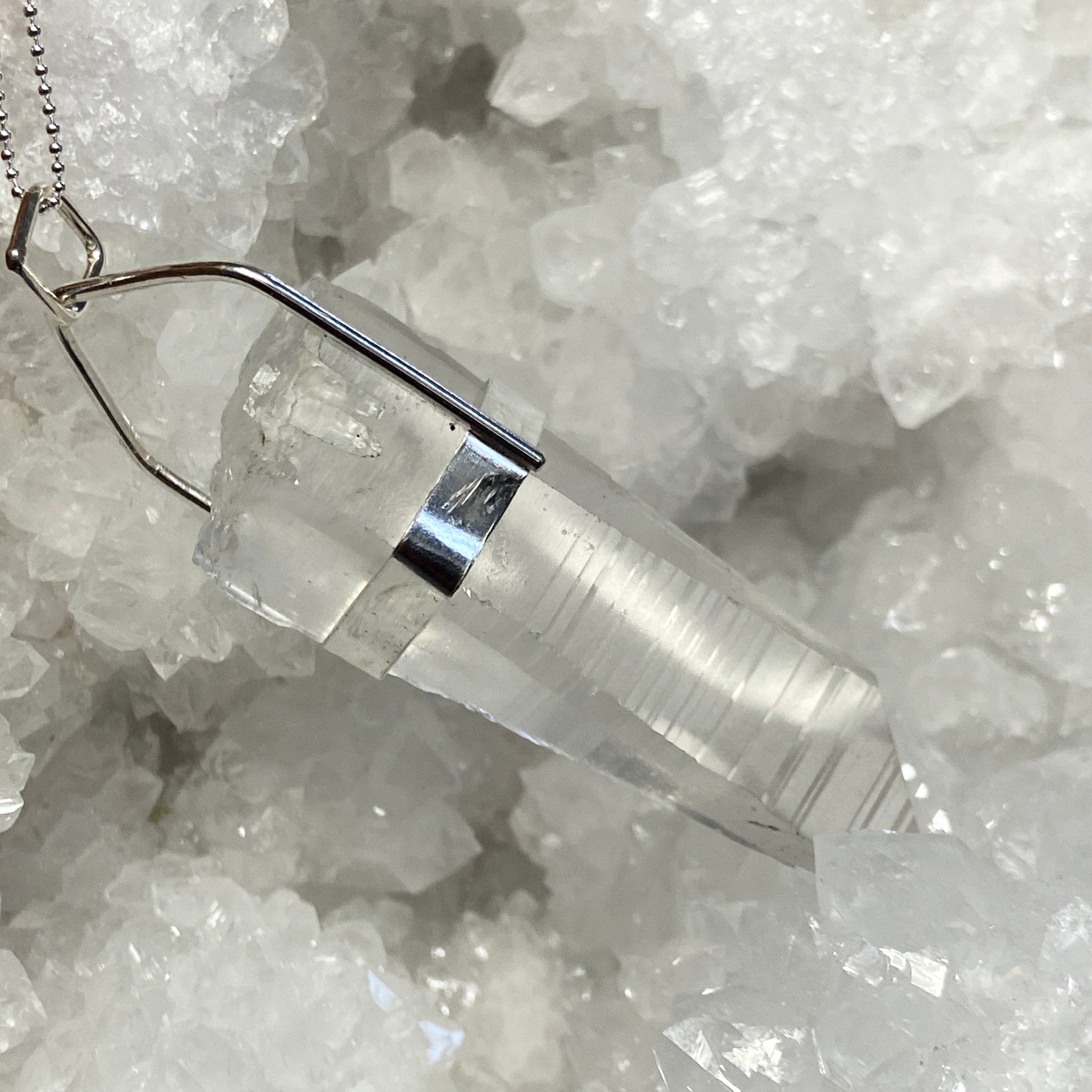 Lemurian Seed Quartz Pendant - Bespoke by Song of the Sea