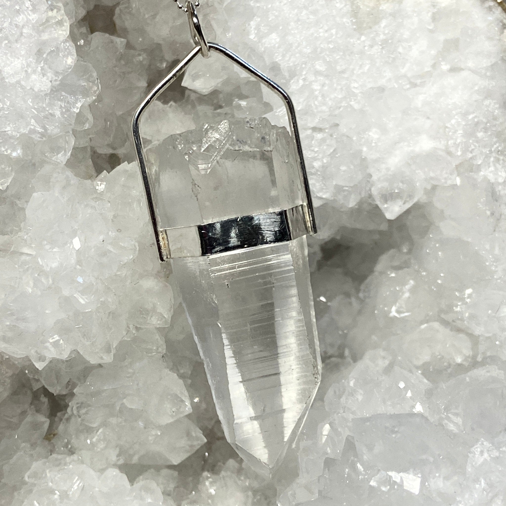Lemurian Seed Quartz Pendant - Bespoke by Song of the Sea