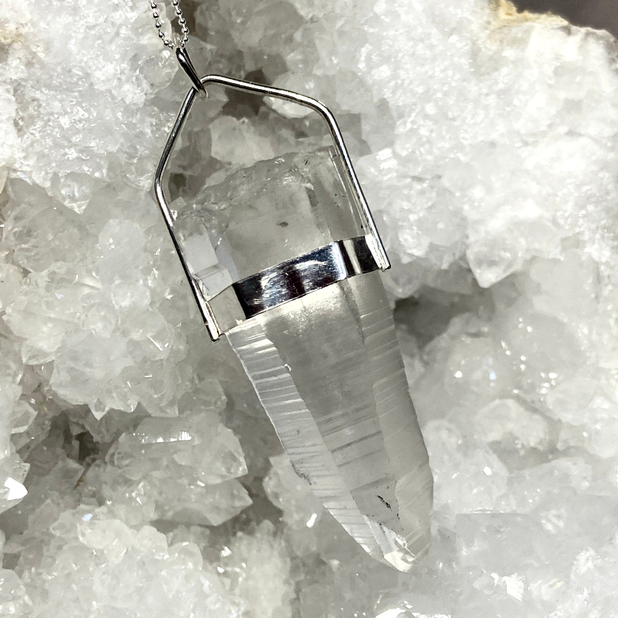 Lemurian Seed Quartz Pendant - Bespoke by Song of the Sea