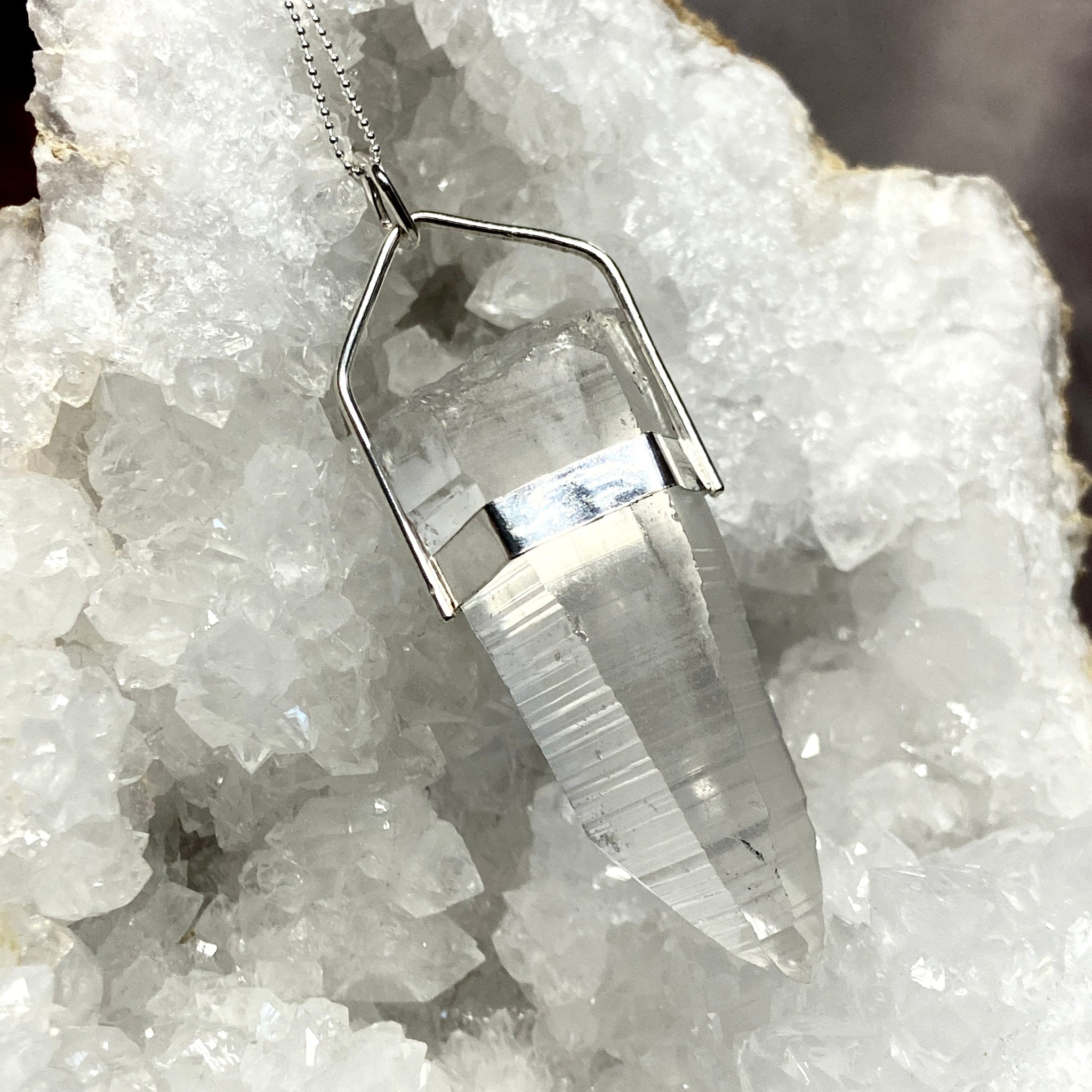 Lemurian Seed Quartz Pendant - Bespoke by Song of the Sea