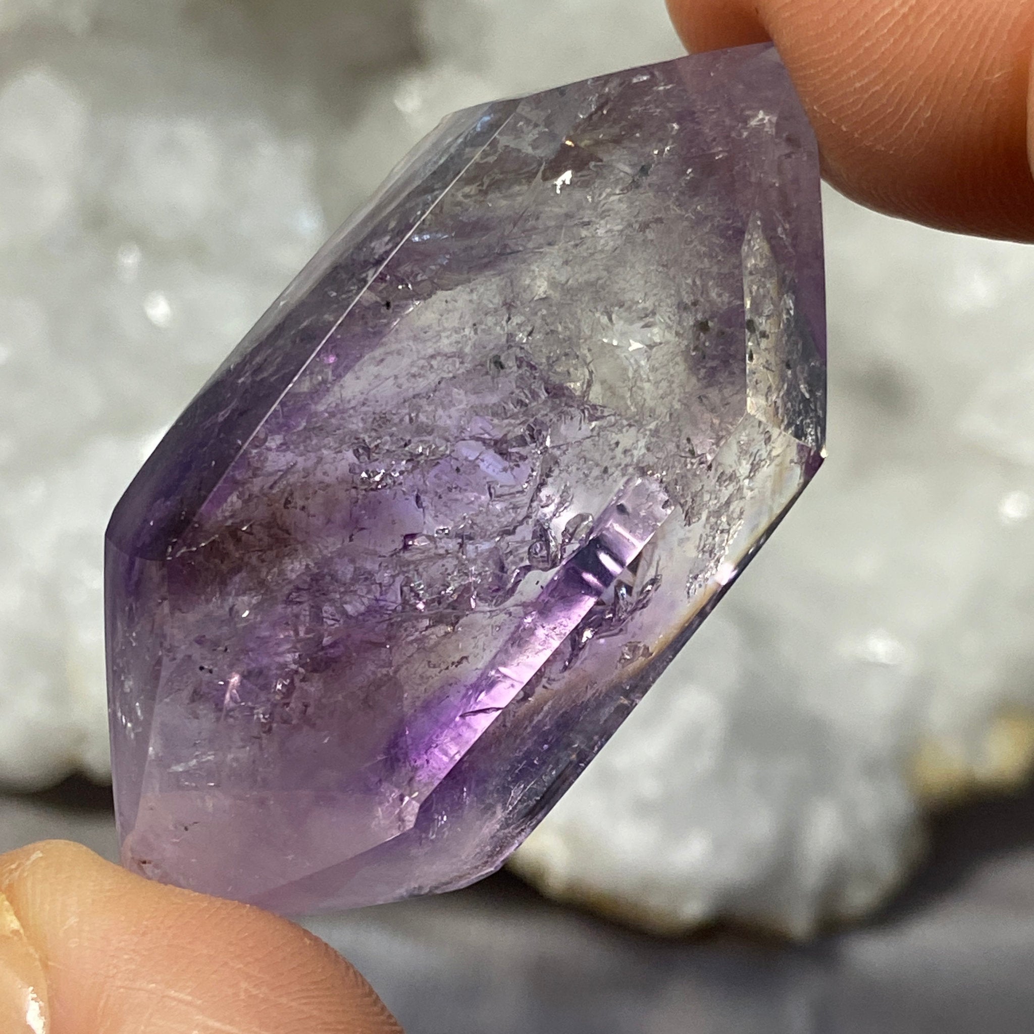 Double Terminated Amethyst Enhydro – Brazil