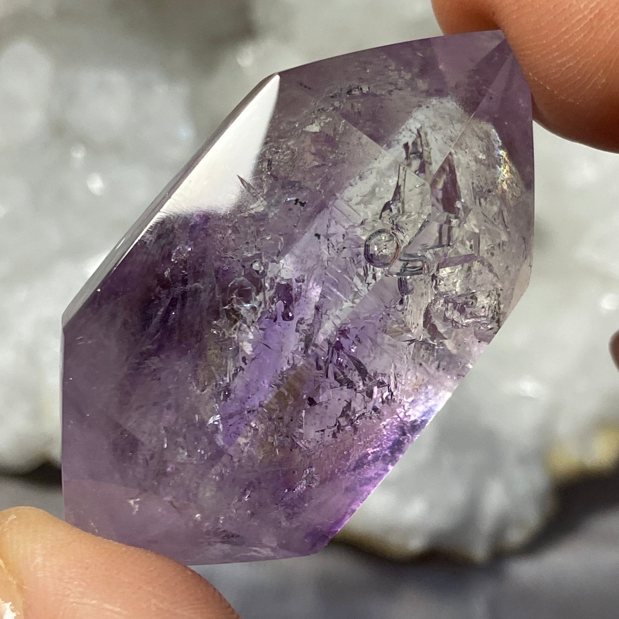 Double Terminated Amethyst Enhydro – Brazil