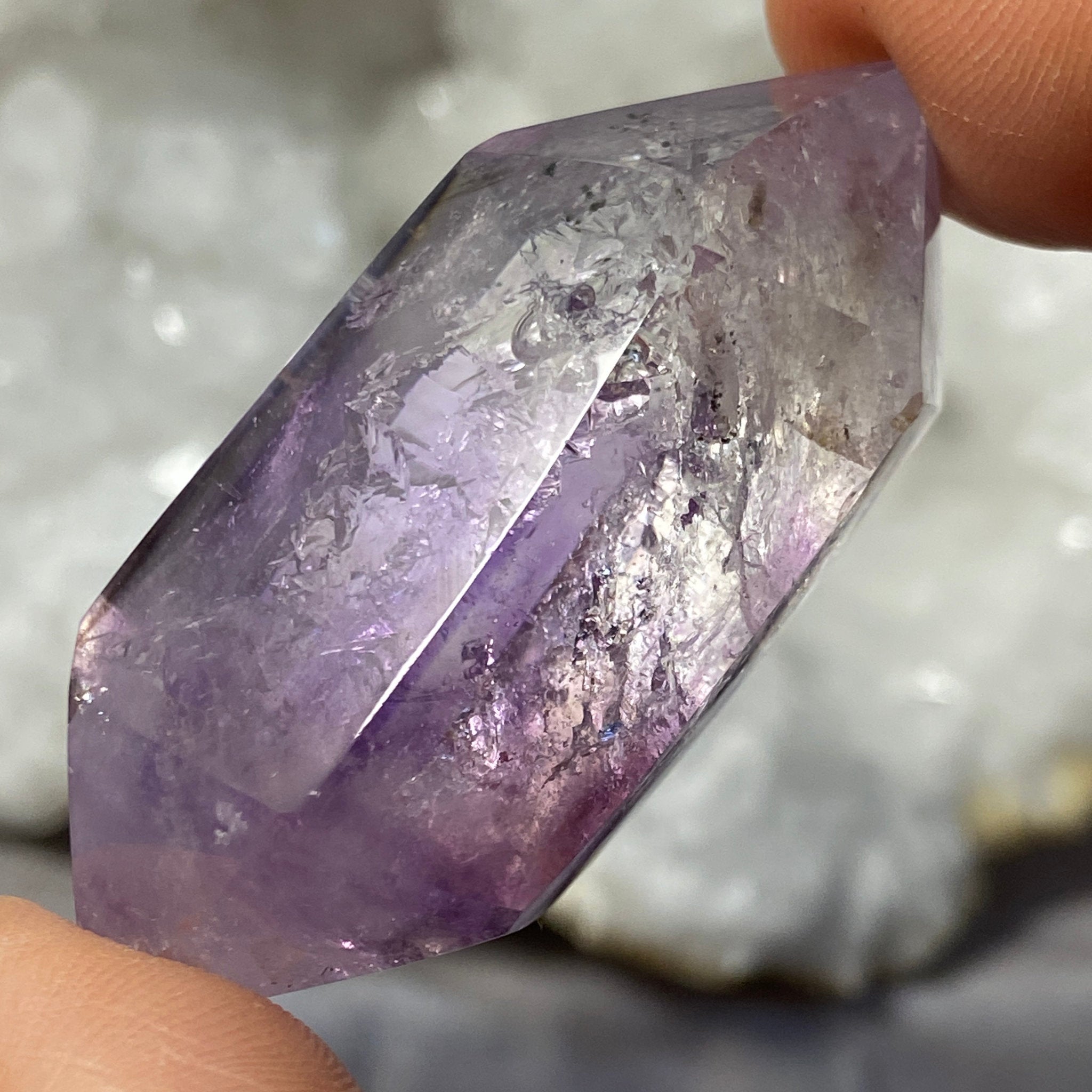 Double Terminated Amethyst Enhydro – Brazil